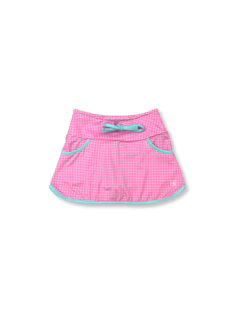 Set Athleisure Hot Pink Gingham Tiffany Skort