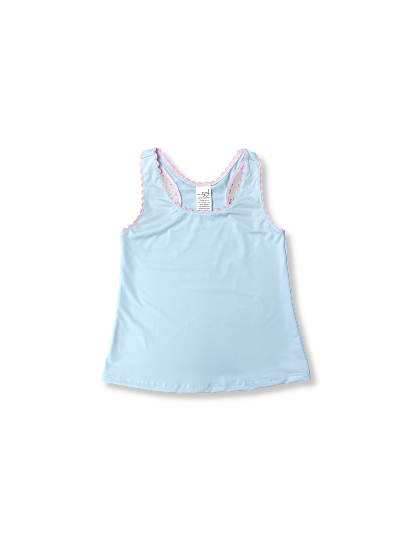 Set Athleisure Blue Riley Tank