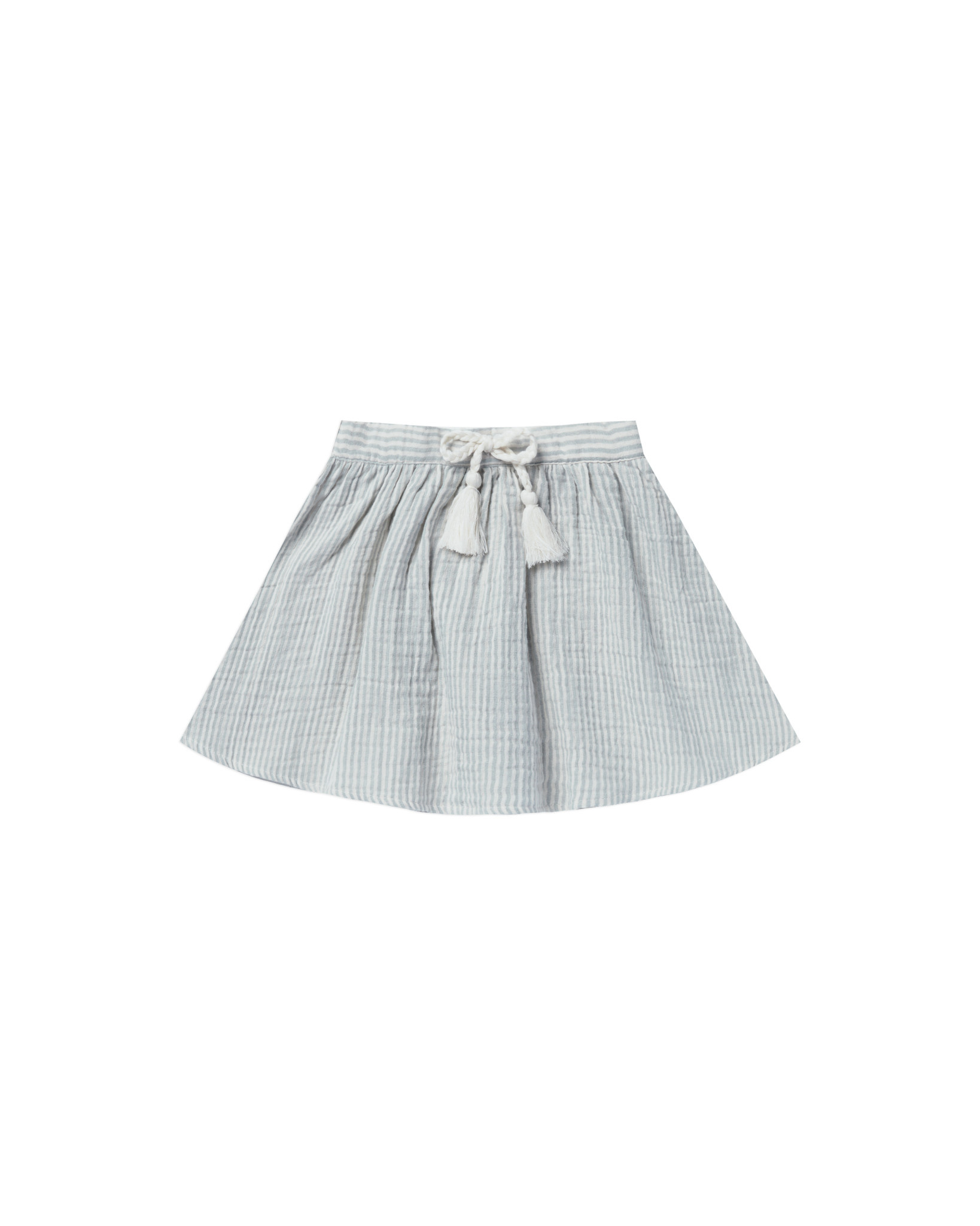 Rylee & Cru Blue Micro Stripe Mini Skirt