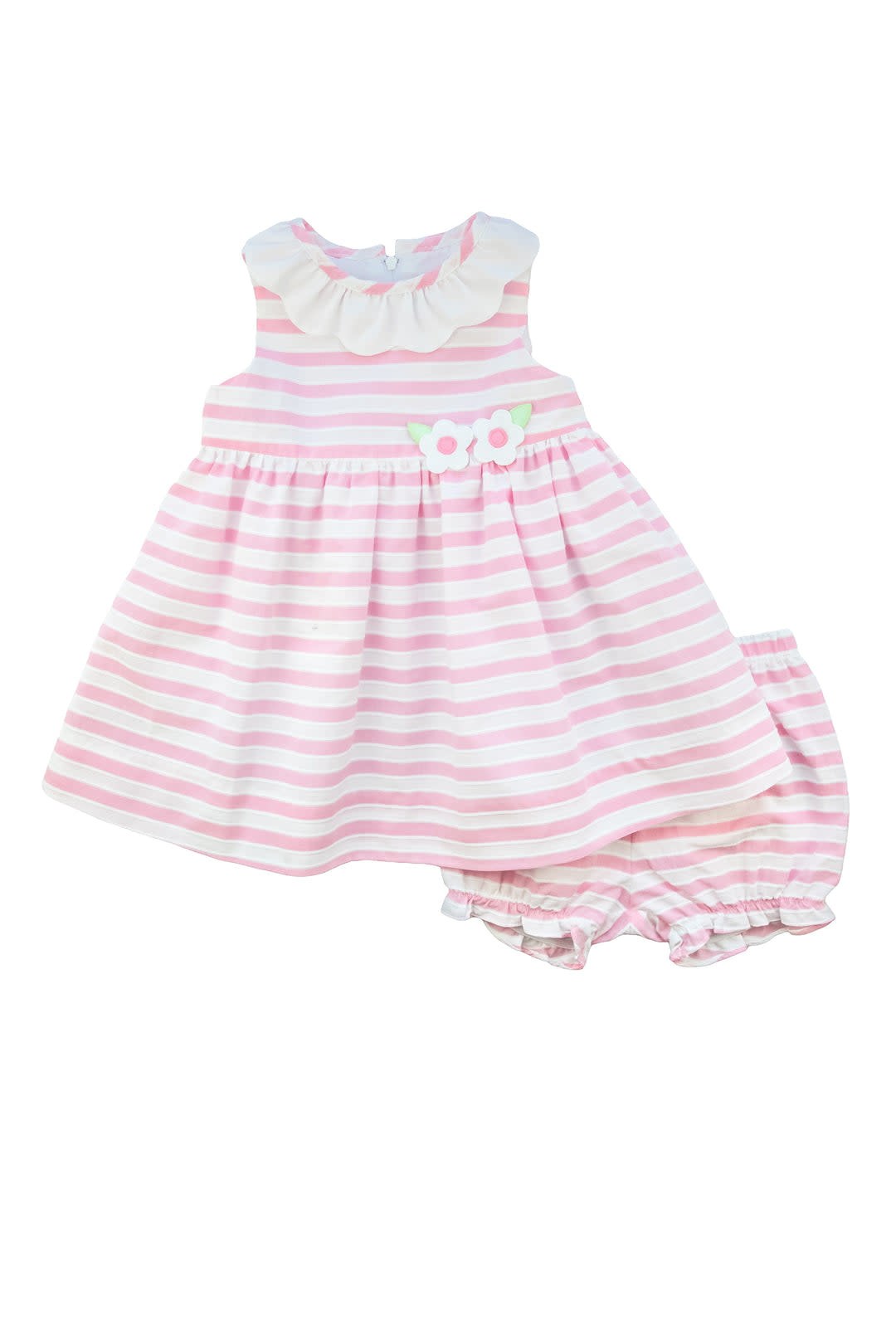 Florence Eiseman Pink Stripe Dress w Bloomer Florence Eiseman Pink Stripe Dress w Bloomer
