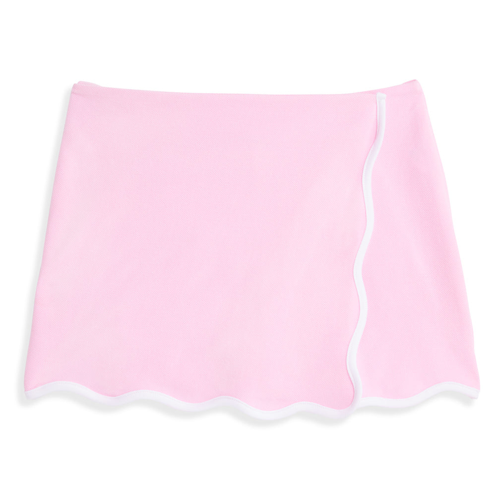 bella bliss Pink Scalloped Tennis Skort