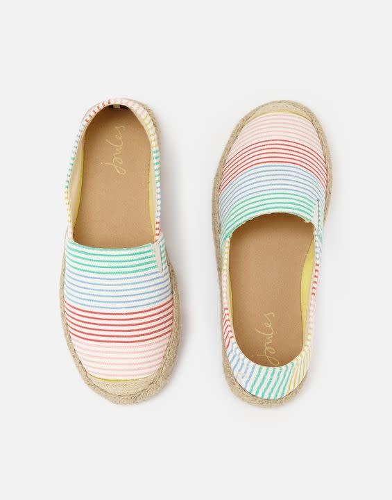 Joules Rainbow Stripe Espadrille