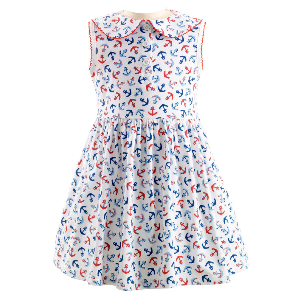 Rachel Riley Anchor Jersey Dress Rachel Riley Anchor Jersey Dress