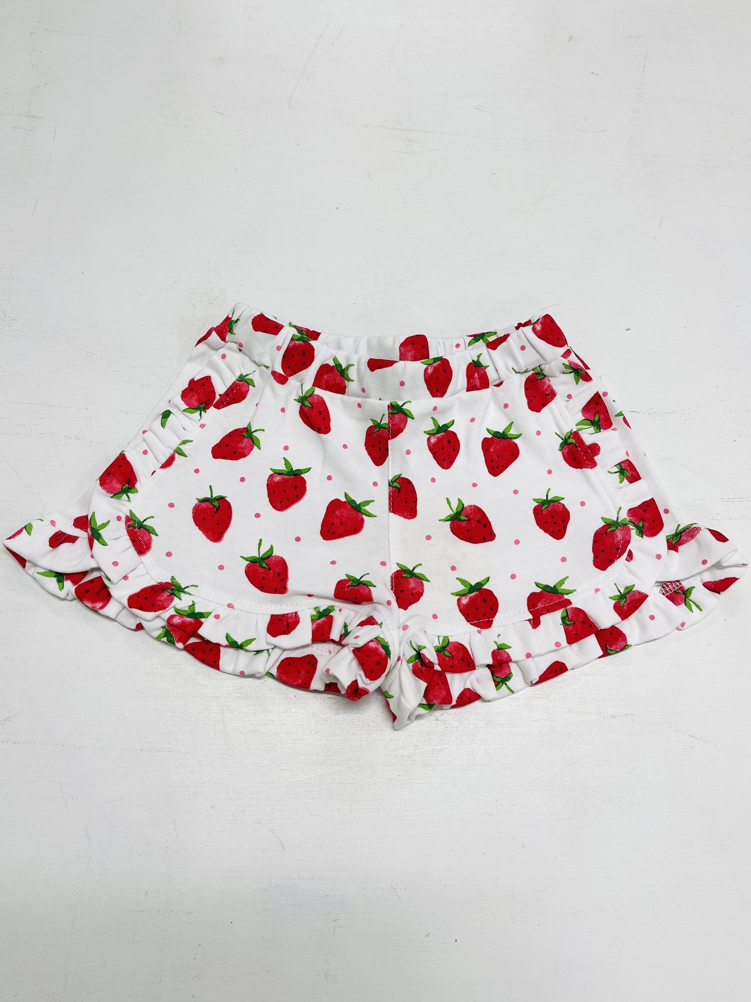 Luigi Strawberry Ruffle Shorts