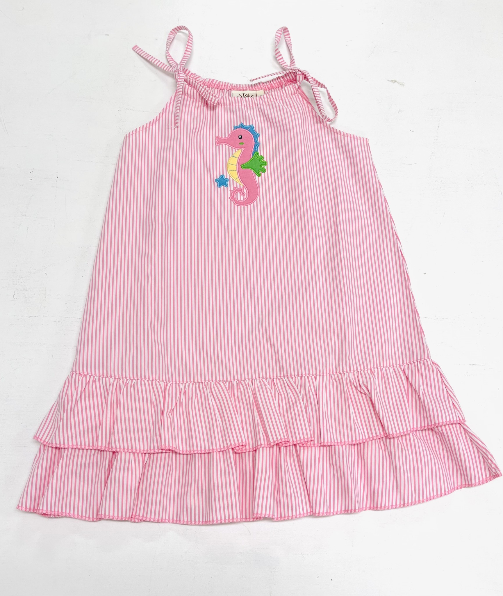 Luigi Seahorse Stripe String Dress