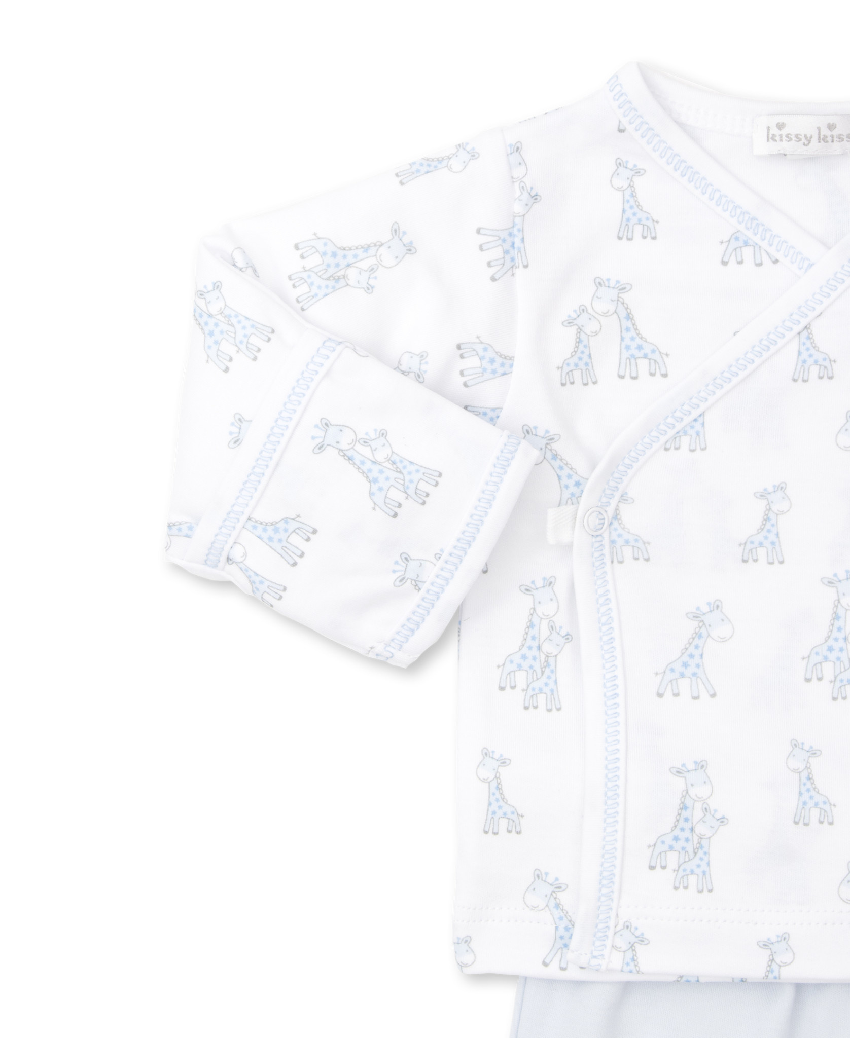 Kissy Kissy Blue Giraffe Grins Pant Set