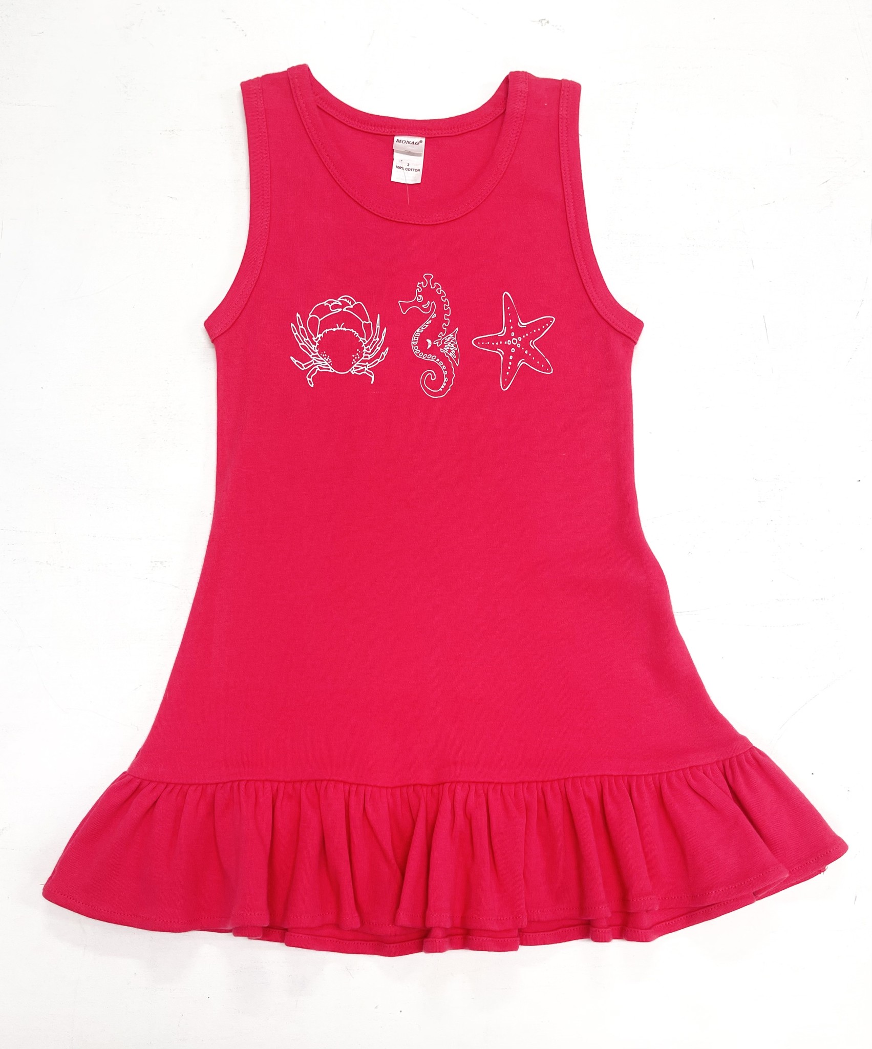 Little Hoot Beach Trio Ruffle Dress
