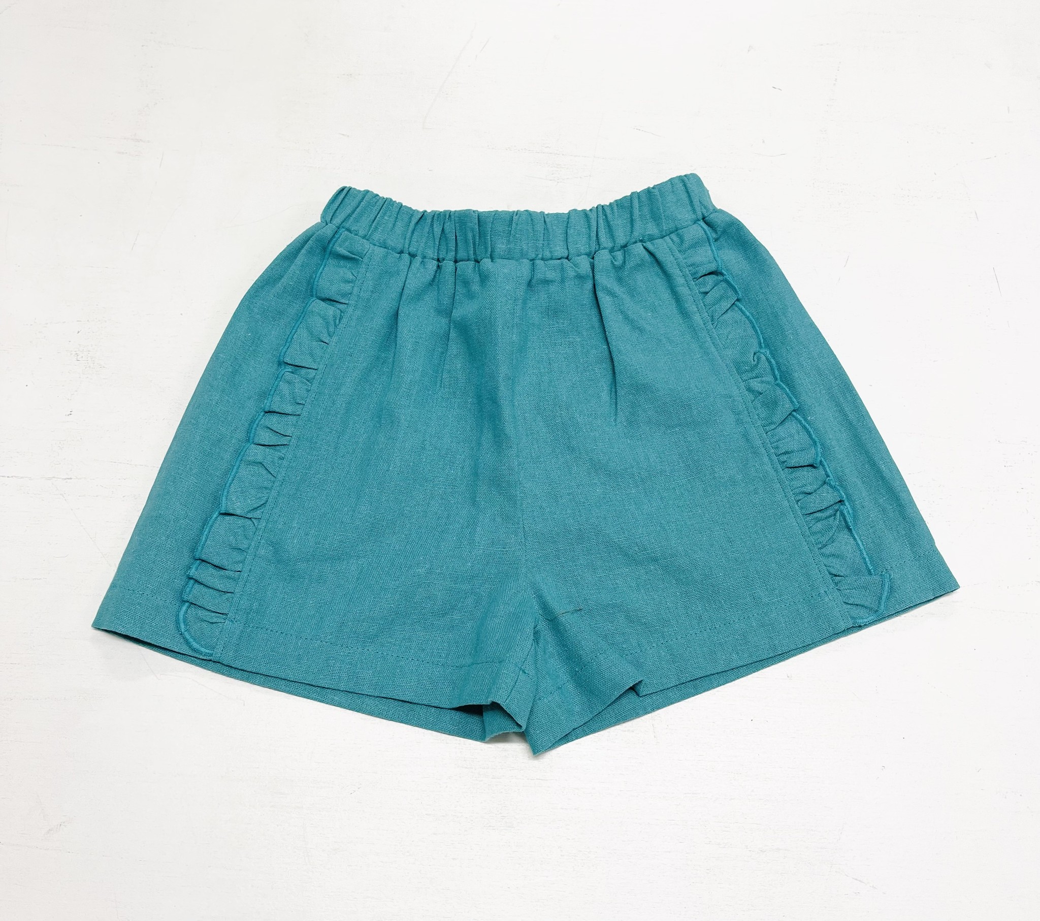 Forever Young Jade Ruffle Shorts