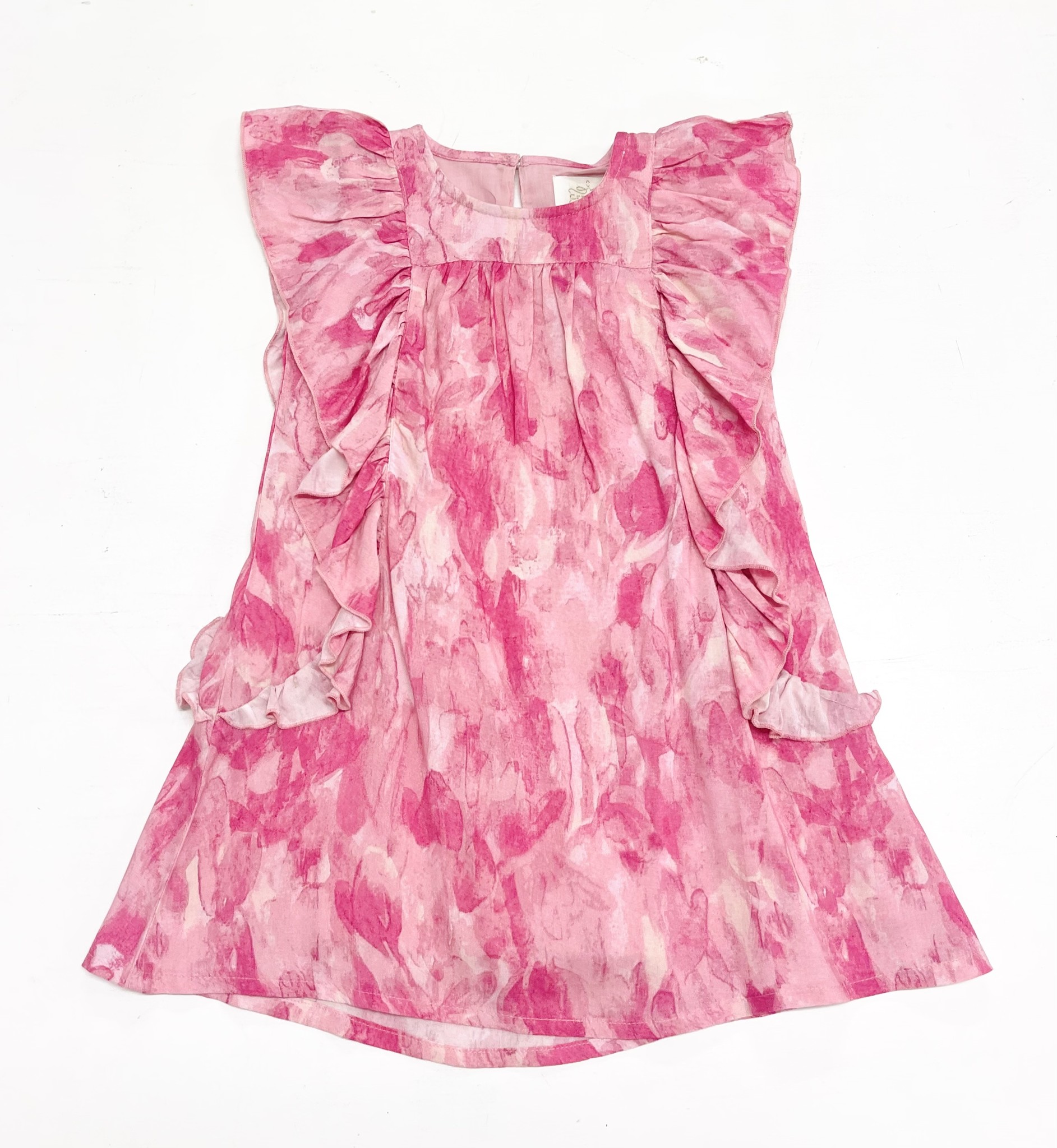 Creamie Pink Watercolor Dress