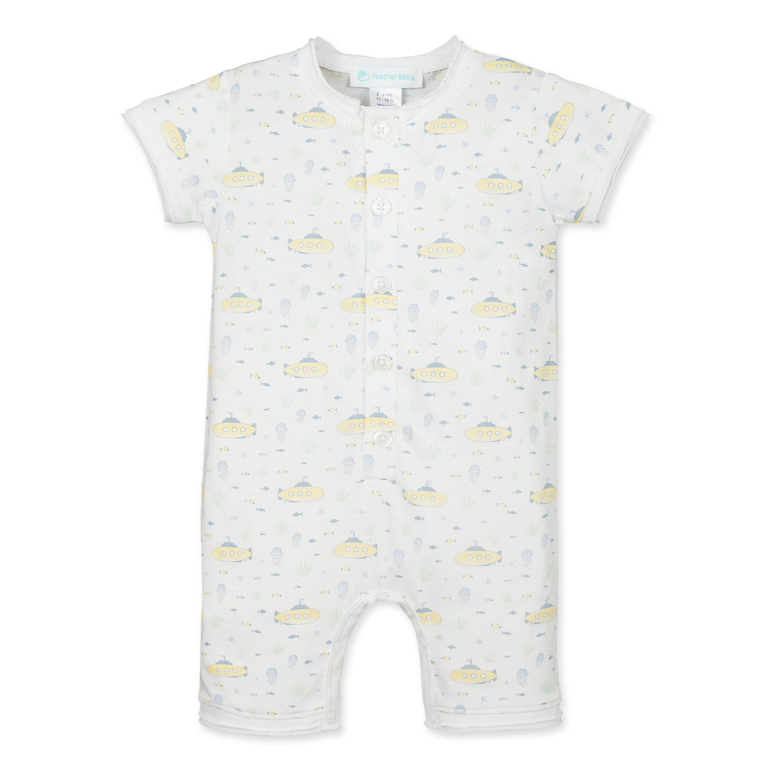 Feather Baby Submarines Henley Romper