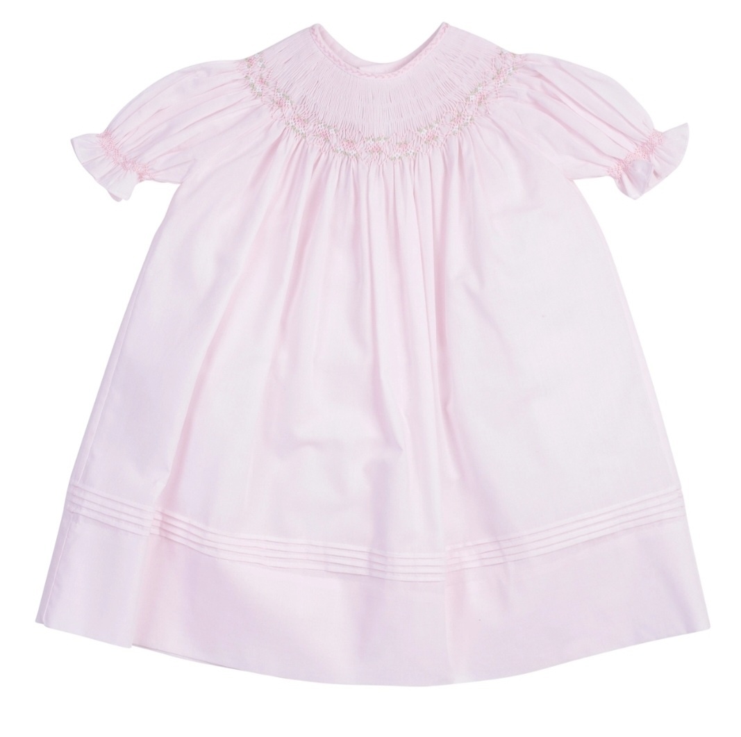 Feltman Brothers Pink Ruffle Sleeve Bishop