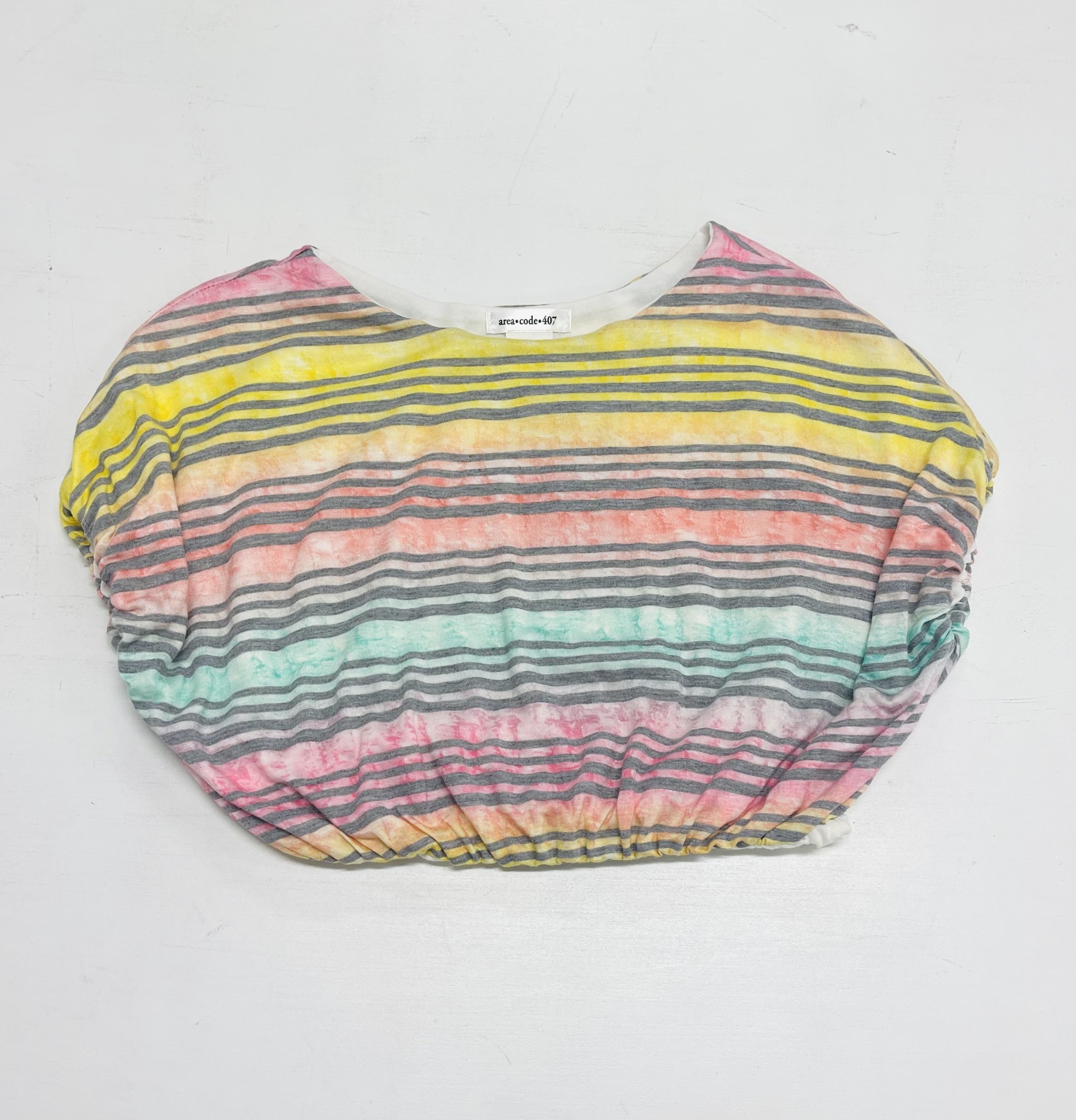 Area Code 407 Multi Stripe Bubble Top