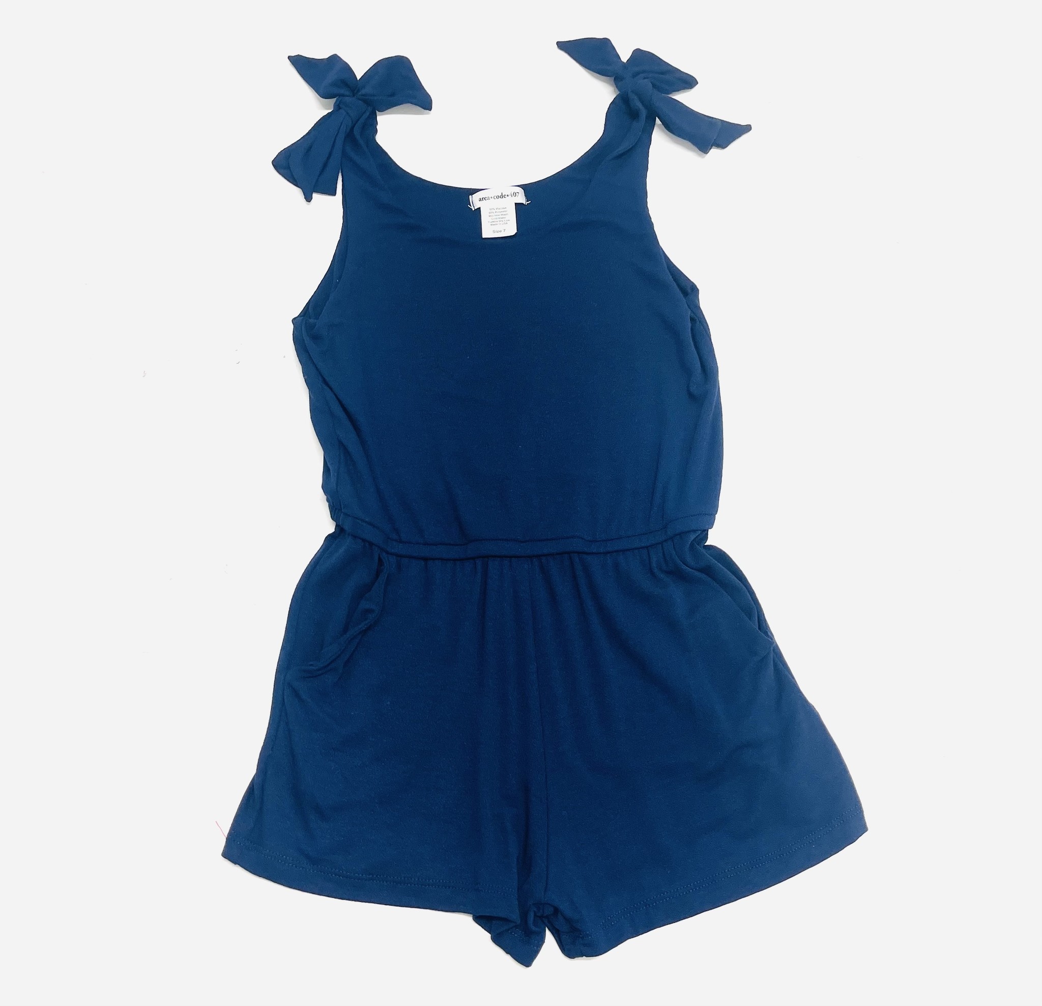 Area Code 407 Navy Viscose Romper Area Code 407 Navy Viscose Romper