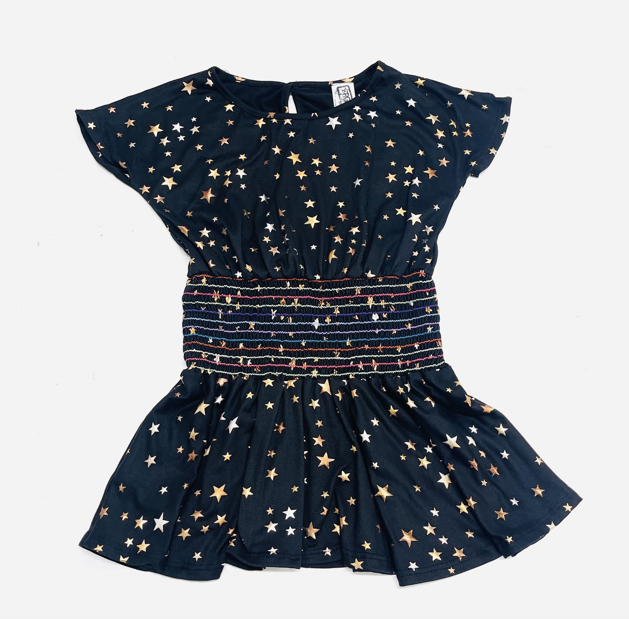 Erge Designs Black/Gold Star Dress
