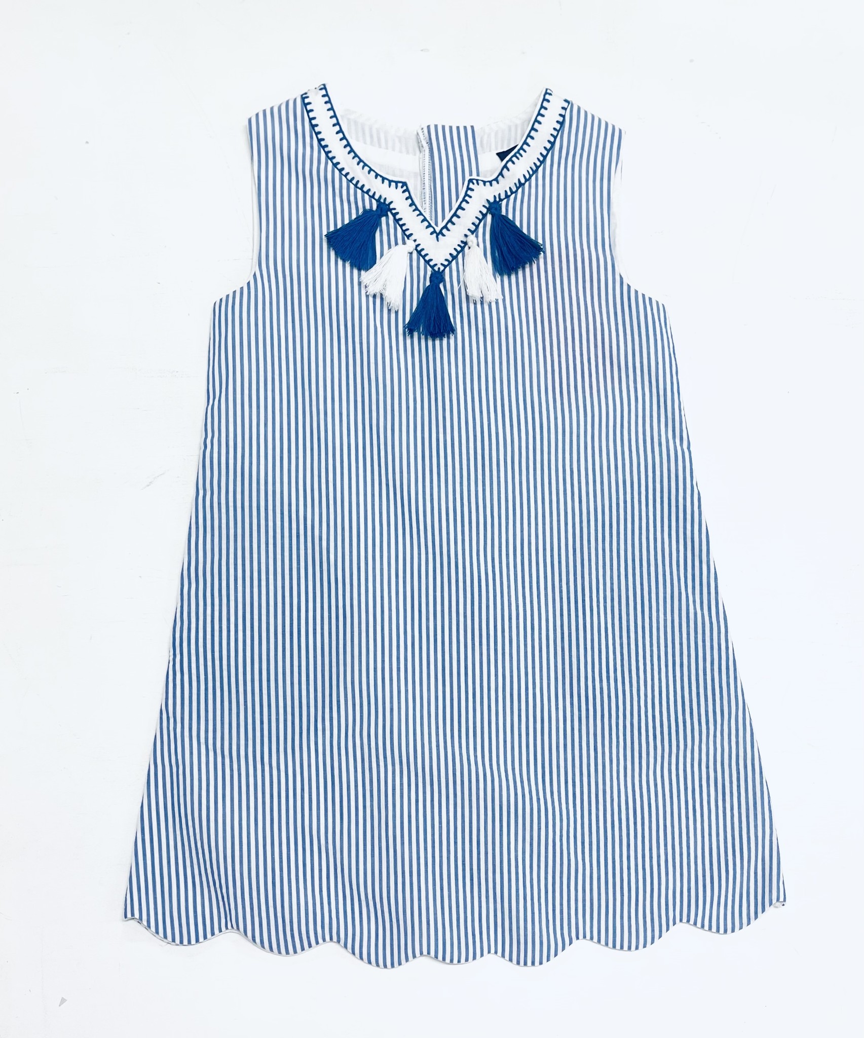 Pedal Blue Seersucker Dress