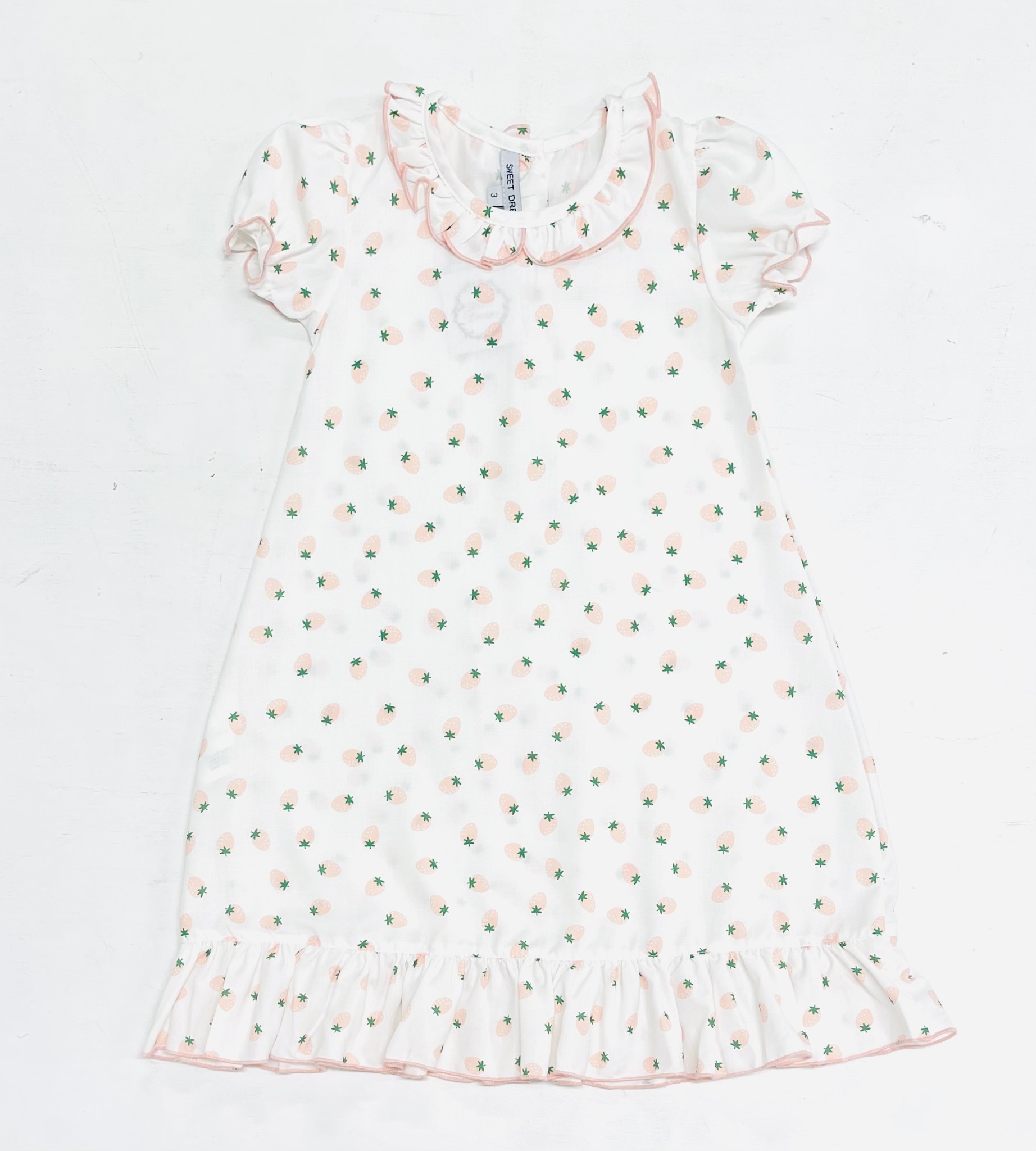 Sweet Dreams Strawberry Print Gown