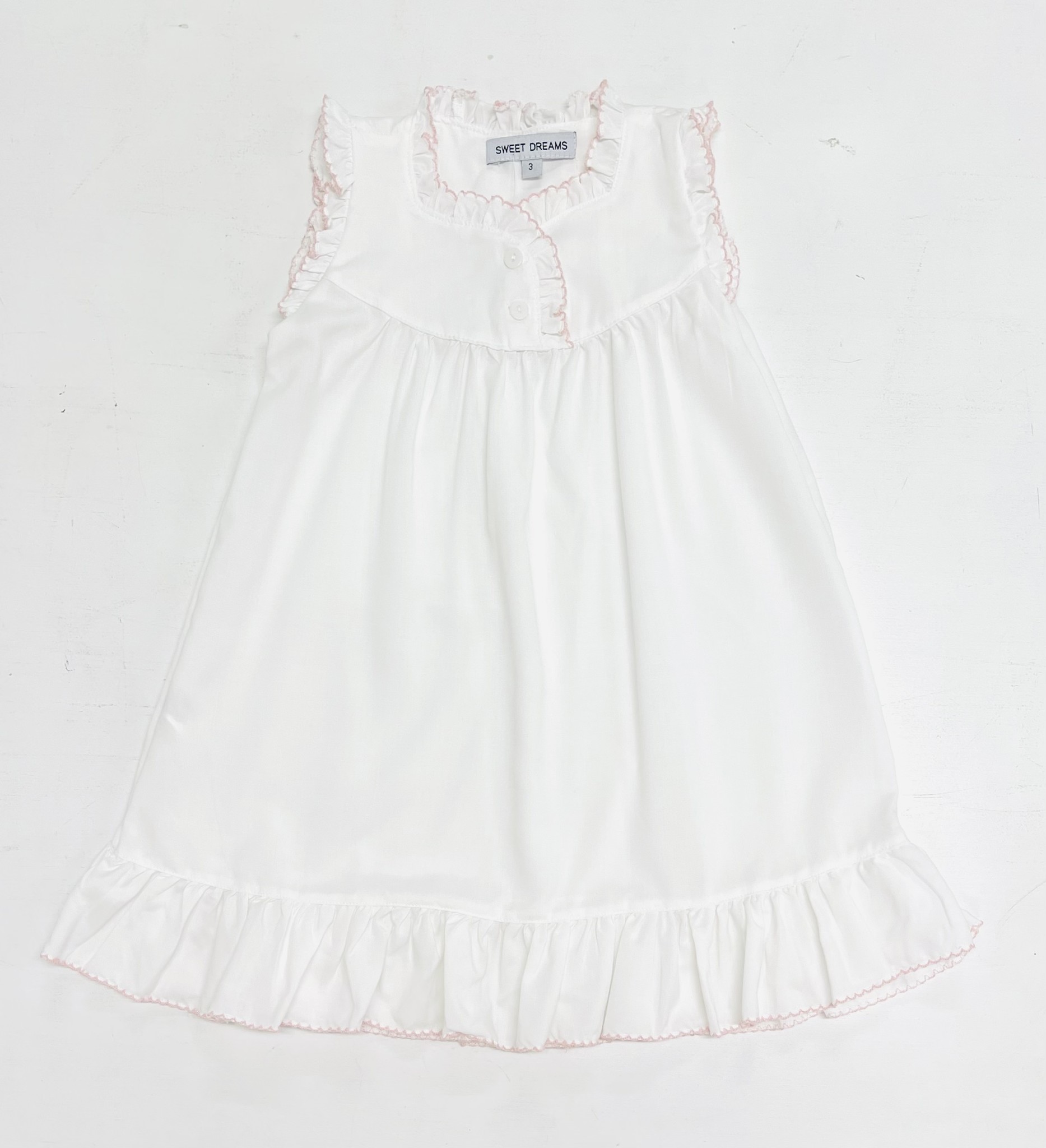 Sweet Dreams Pink Picot Trim Gown