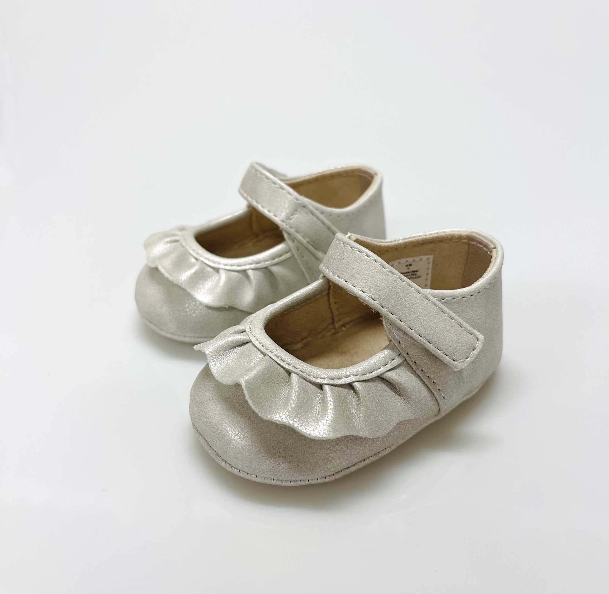 Baby Deer Ivory Shimmer Mary Janes