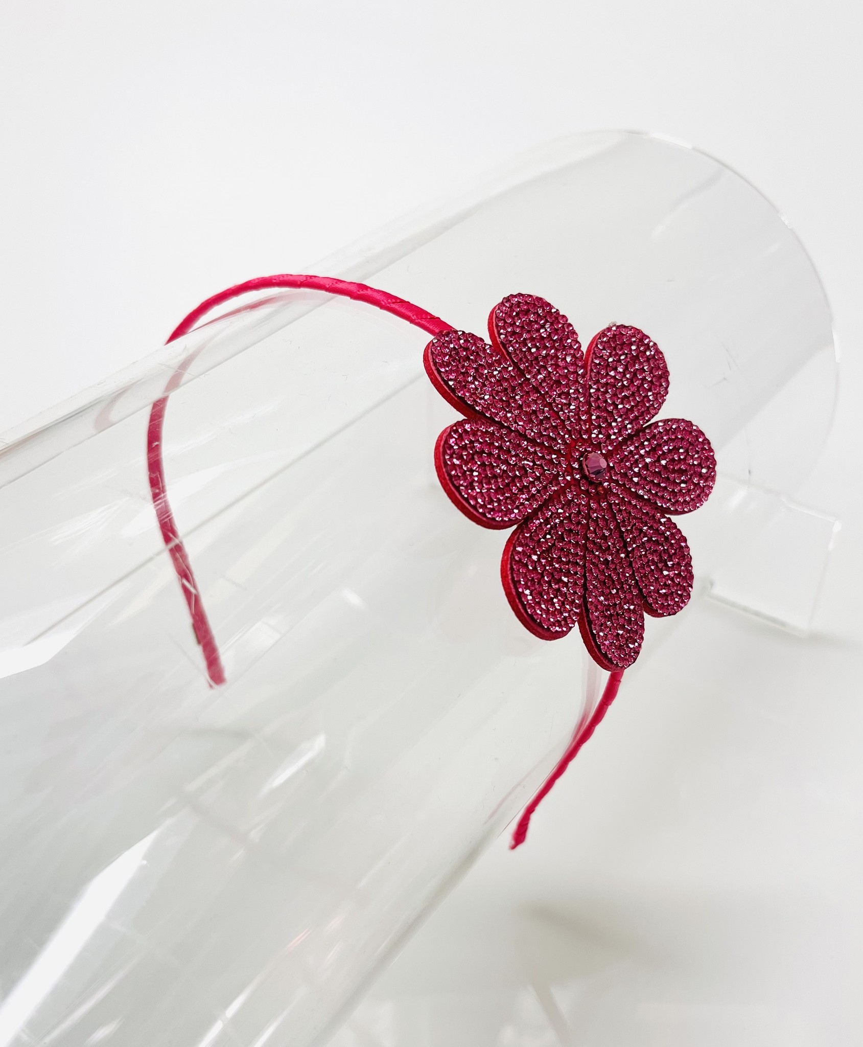 Bari Lynn Crystal Flower Headband