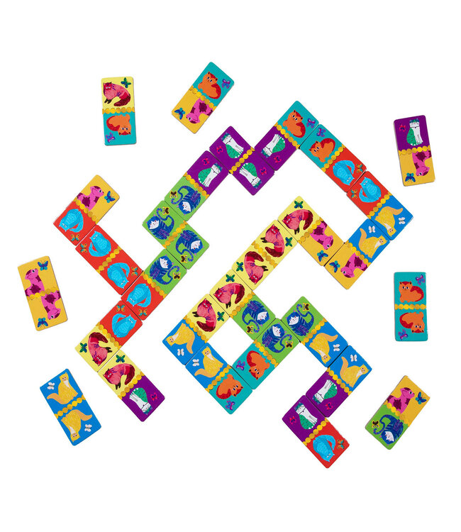 eeboo Giant Shiny Cat Dominoes