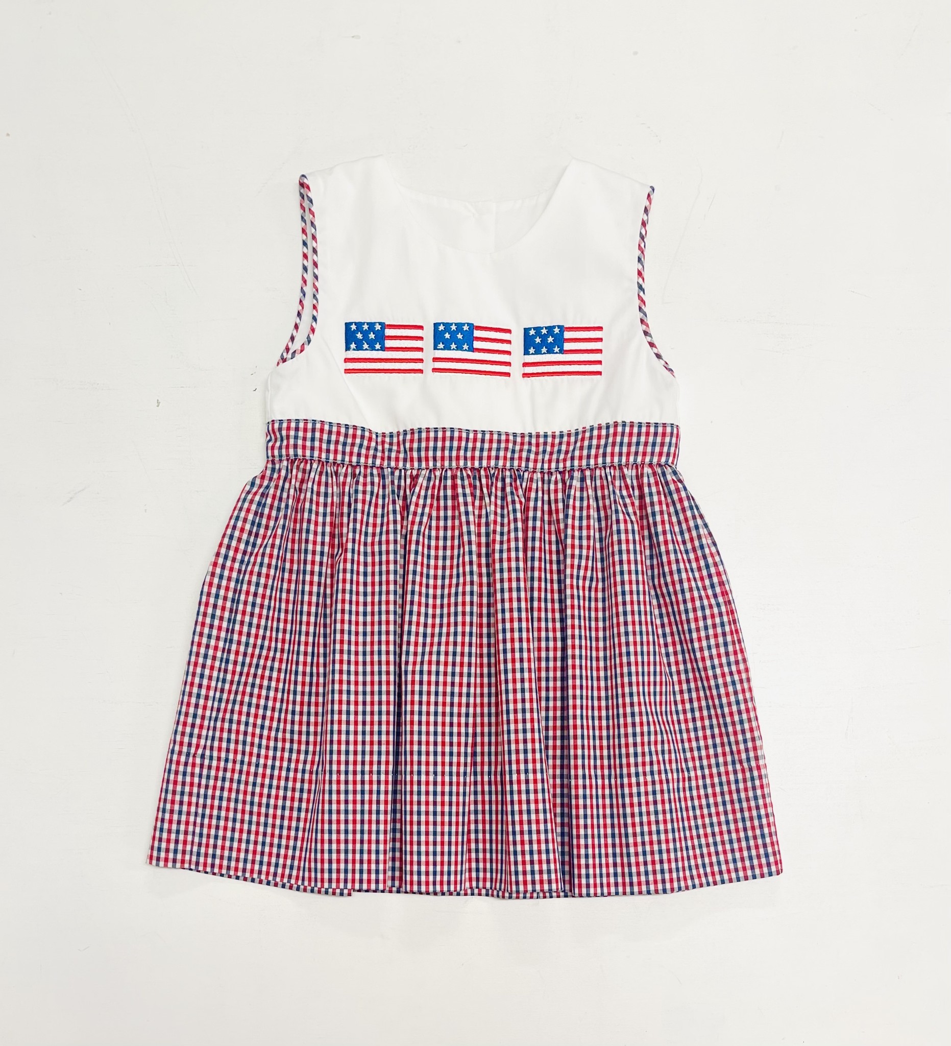 Delaney Flag Applique Skirted Dress