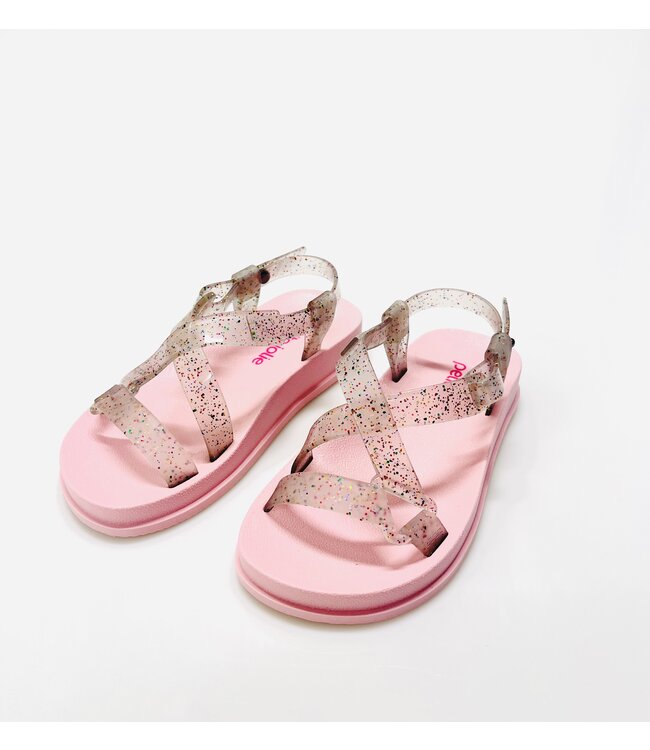 Pink/Glitter Blink Sandal