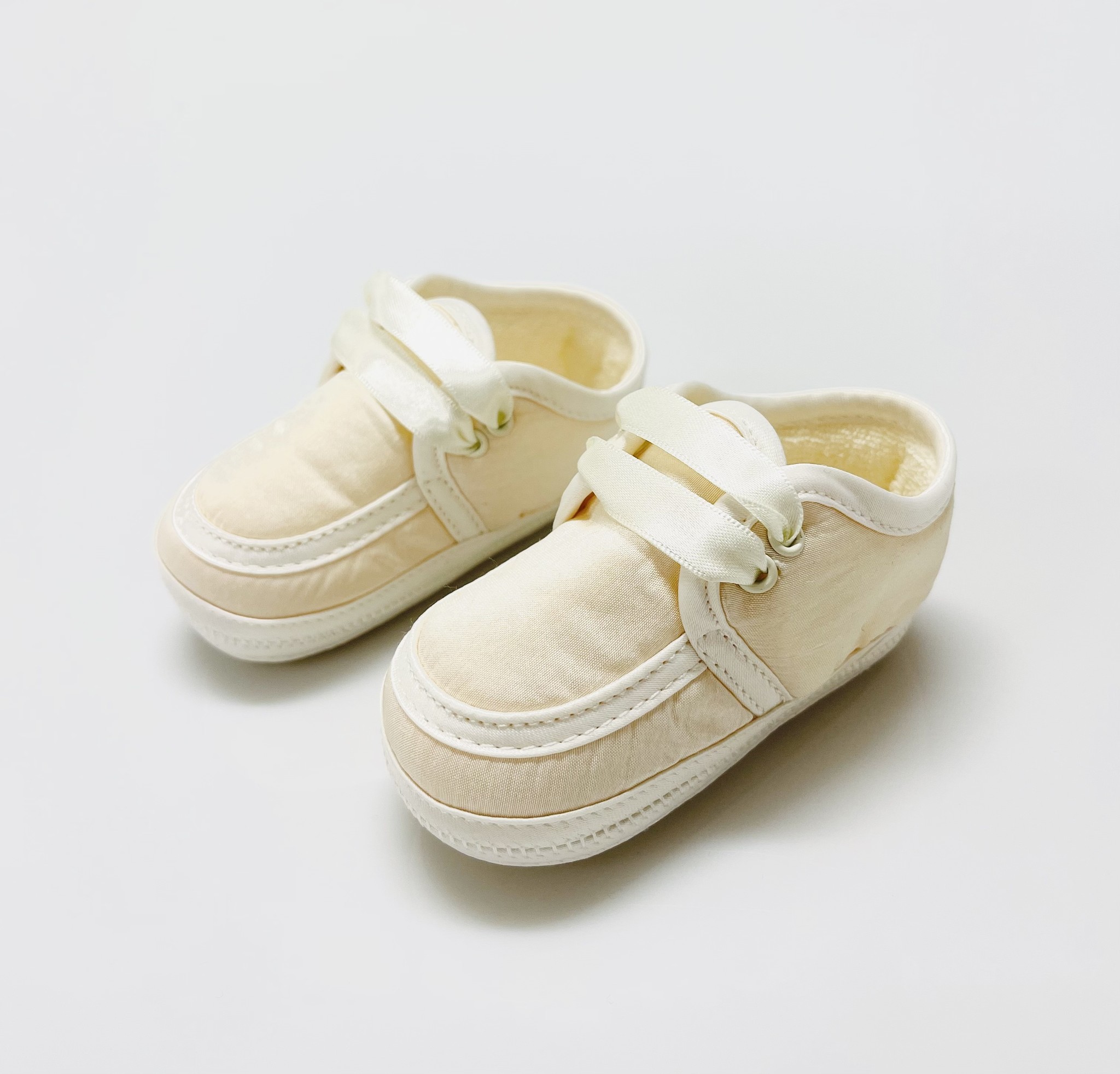 Sarah Louise Lace Up Crib Shoe