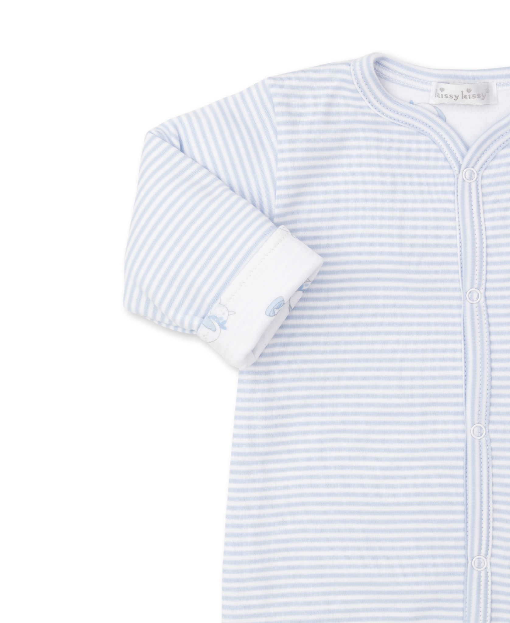 Kissy Kissy Blue Peppy Pups Rev Playsuit
