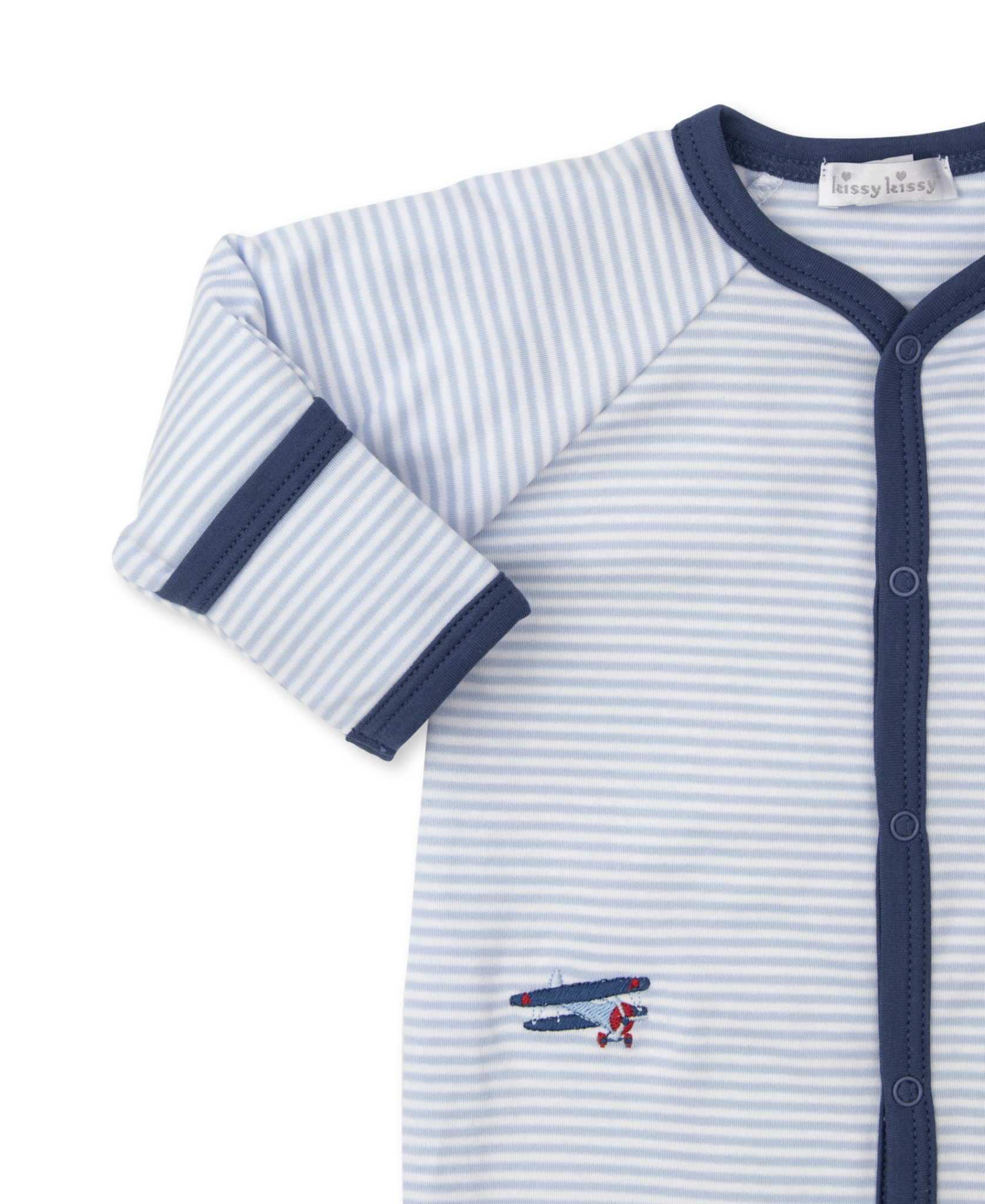 Kissy Kissy Striped High Flyers Footie Kissy Kissy Striped High Flyers Footie