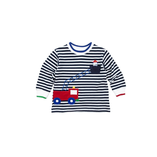 Florence Eiseman Firetruck & Dalmatian Stripe Shirt