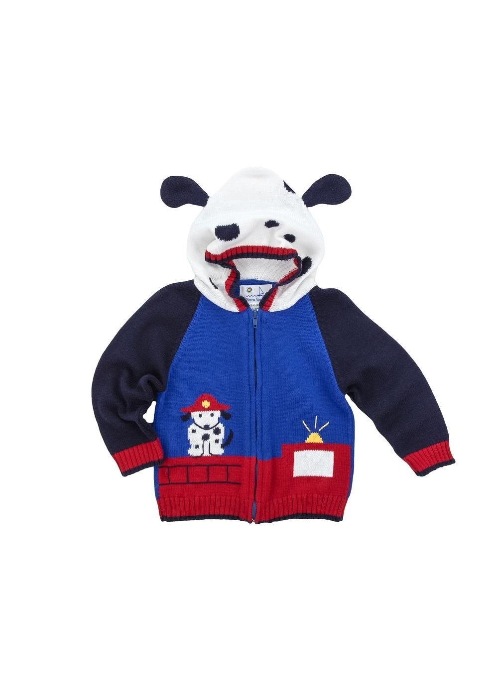 Florence Eiseman Firetruck & Dalmatian Sweater