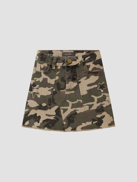 DL1961 Star Camo Jenny Mini Skirt
