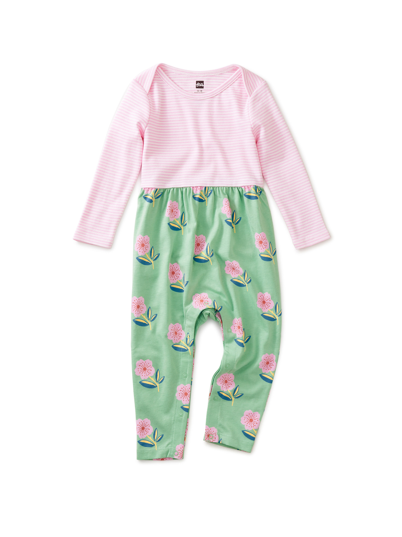 Tea Collection Tossed Sakura Blossom Romper