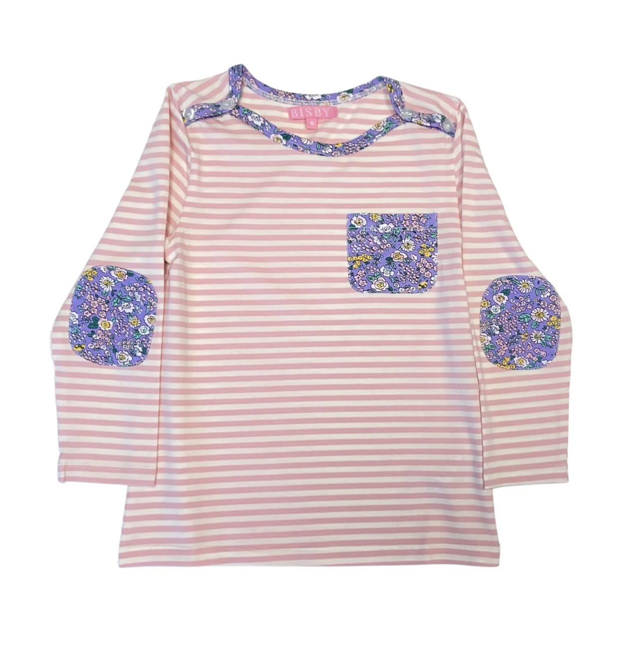 Bisby Violet Longwood Floral Breton Top