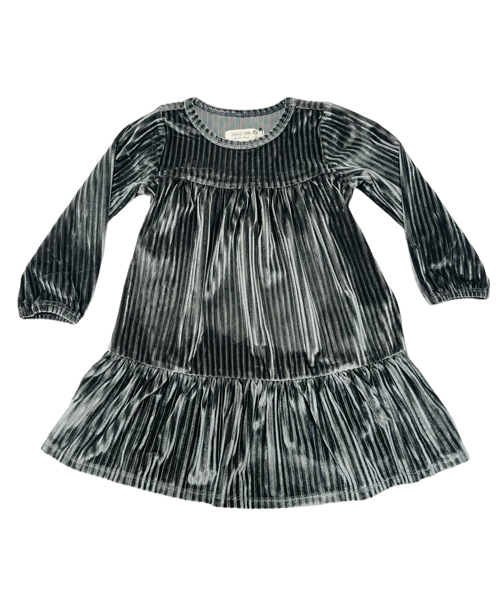 Forever Young Ribbed Velvet Dress