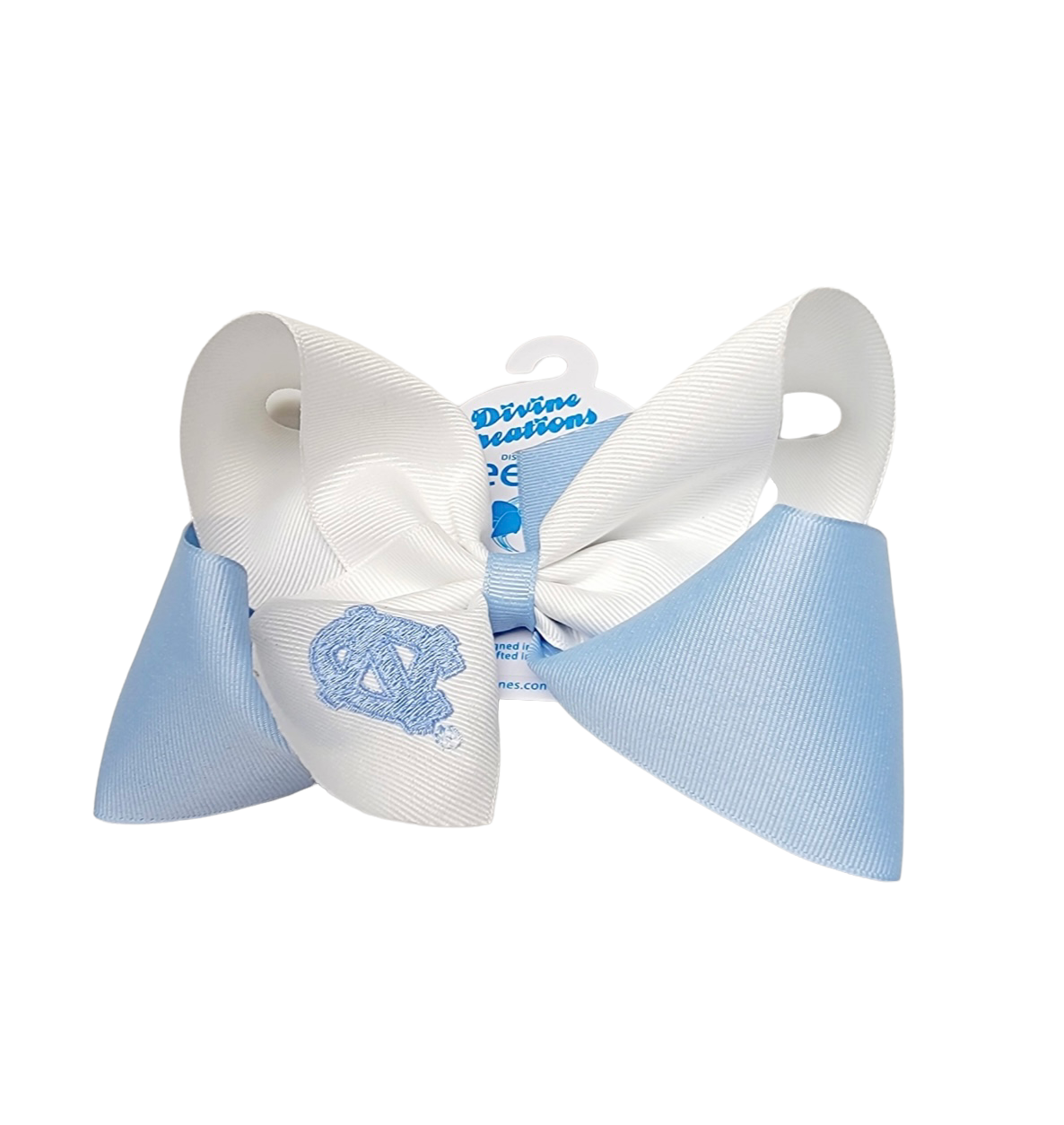 Wee Ones UNC King Embroidered Bow Wee Ones UNC King Embroidered Bow