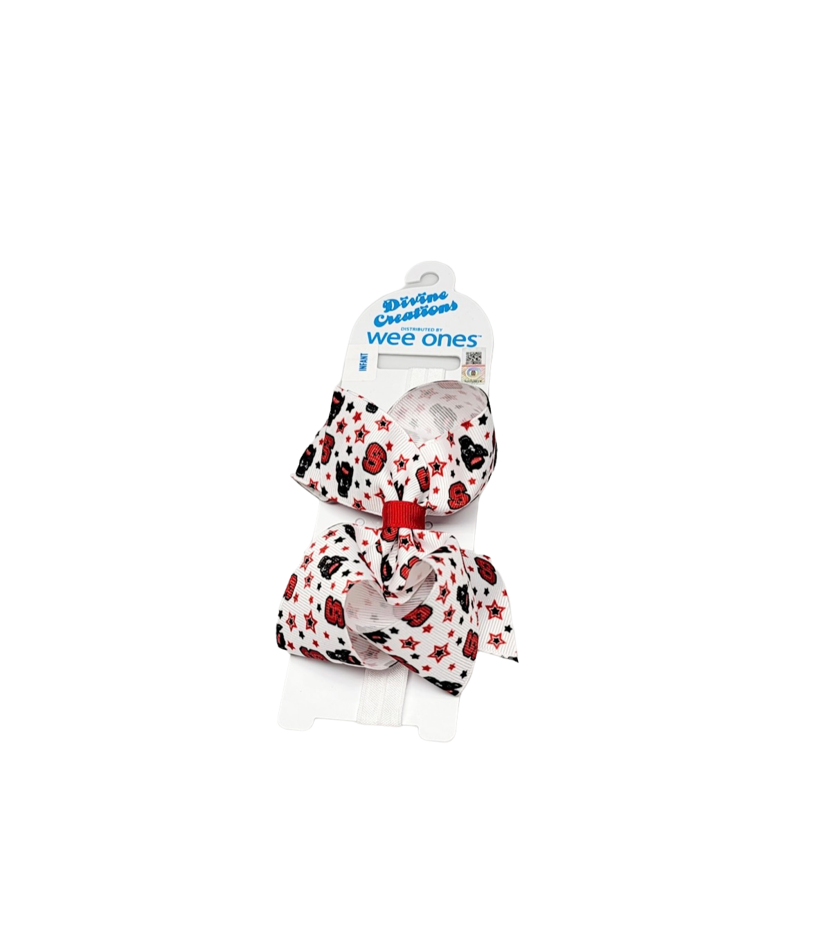 Wee Ones NCSU Star Med Bow Headband Wee Ones NCSU Star Med Bow Headband
