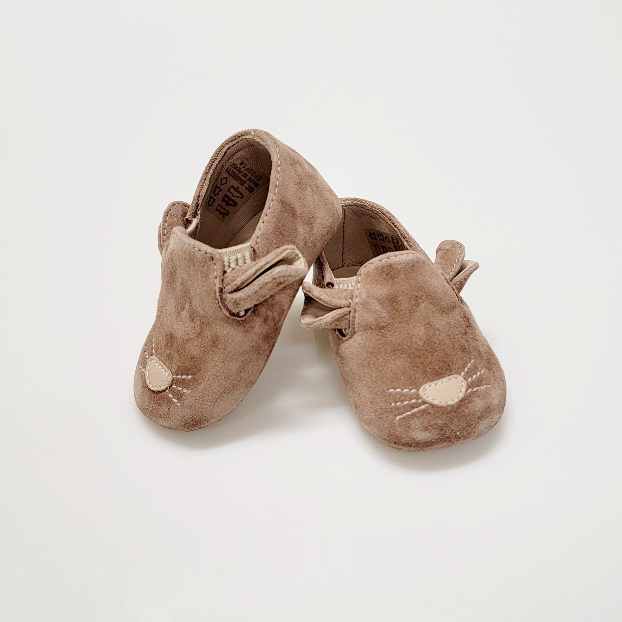 Elephantito Beige Moosie Baby Slippers