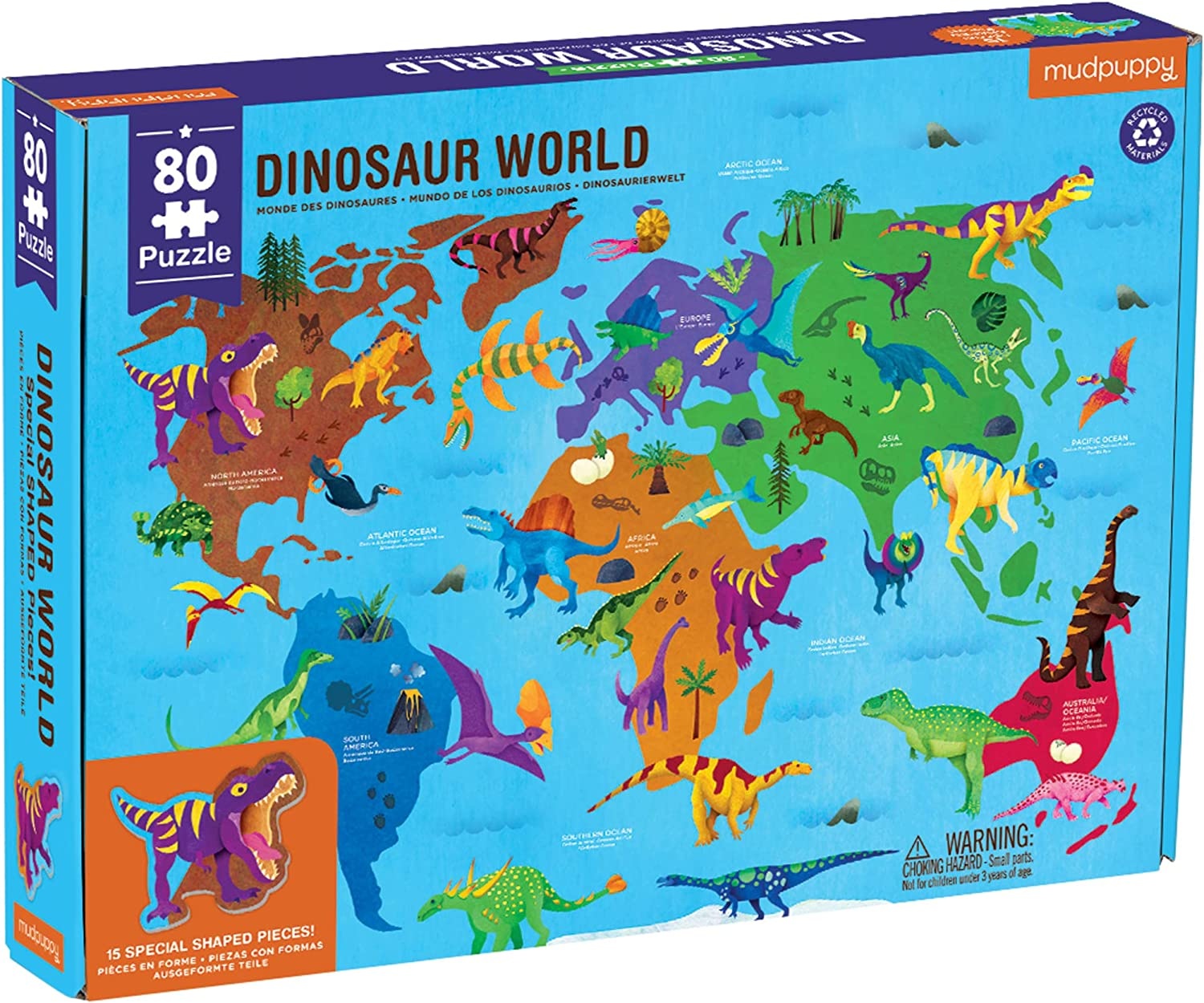 hachette book group 80 pc Dinosaur World Puzzle