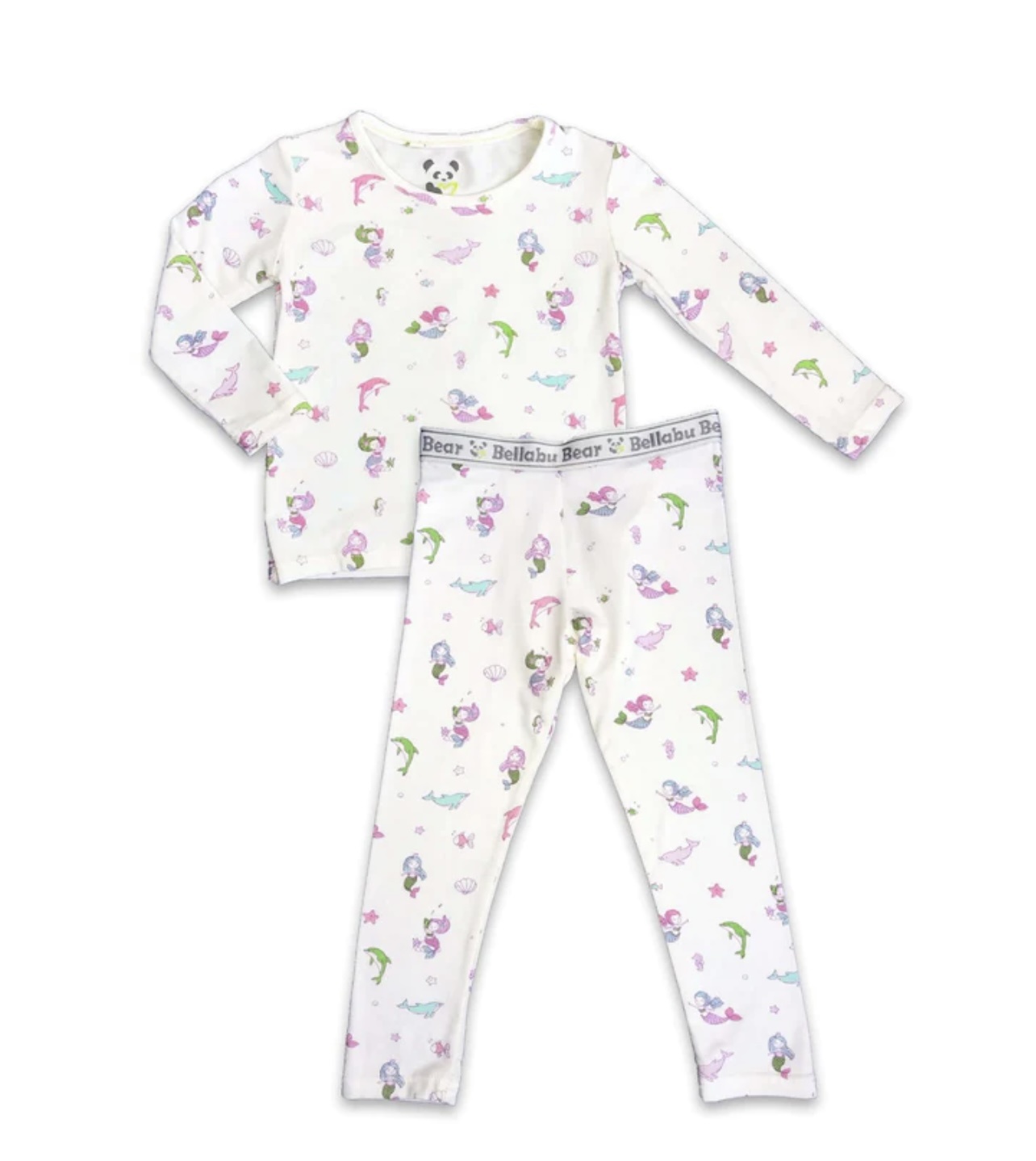 Bellabu Bear Mermaid Bamboo Kids Pajamas