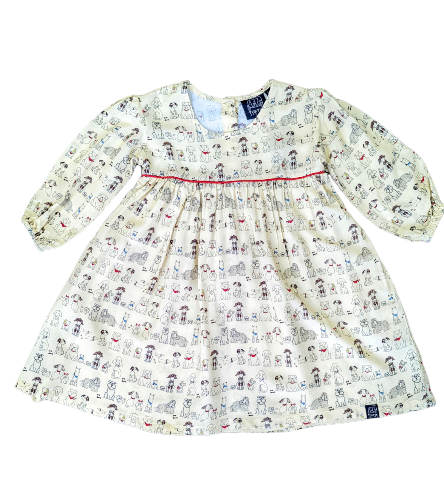 TukTuk Designs Pooches Empire Waist Dress
