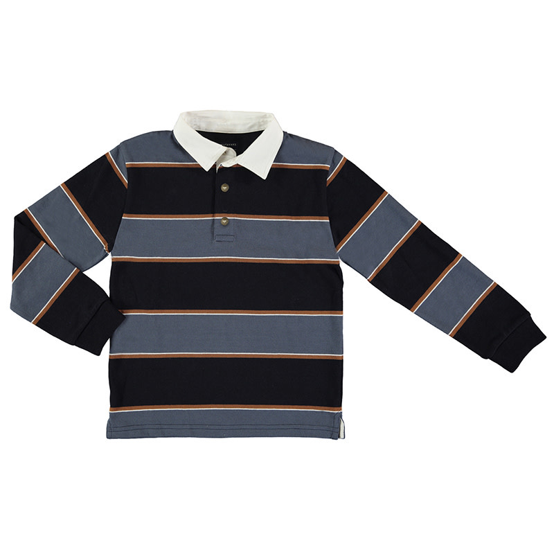 Mayoral Block Stripe Rugby Shirt