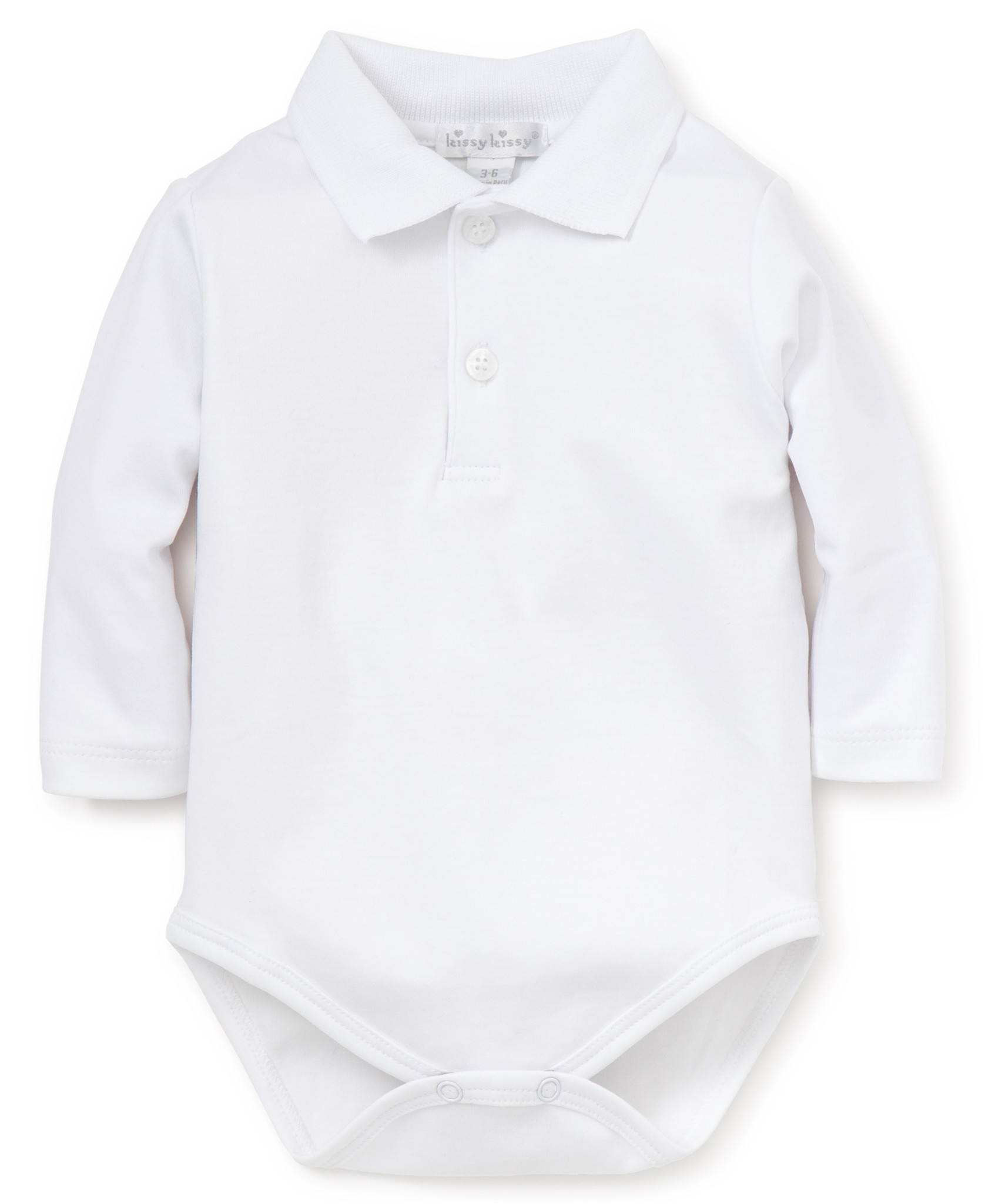Kissy Kissy Long Sleeve Bodysuit with Knit Collar