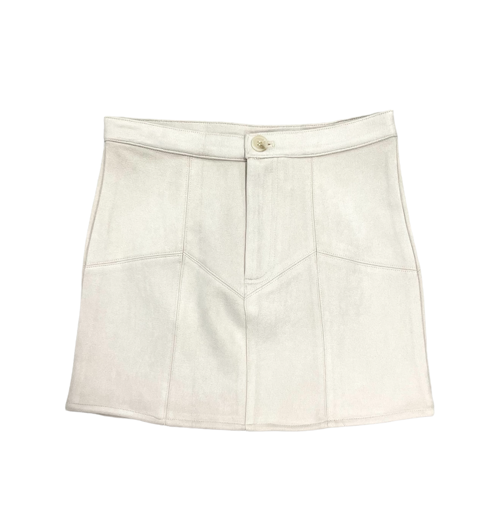 Sadie & Sage Cream Suede Mini Skirt