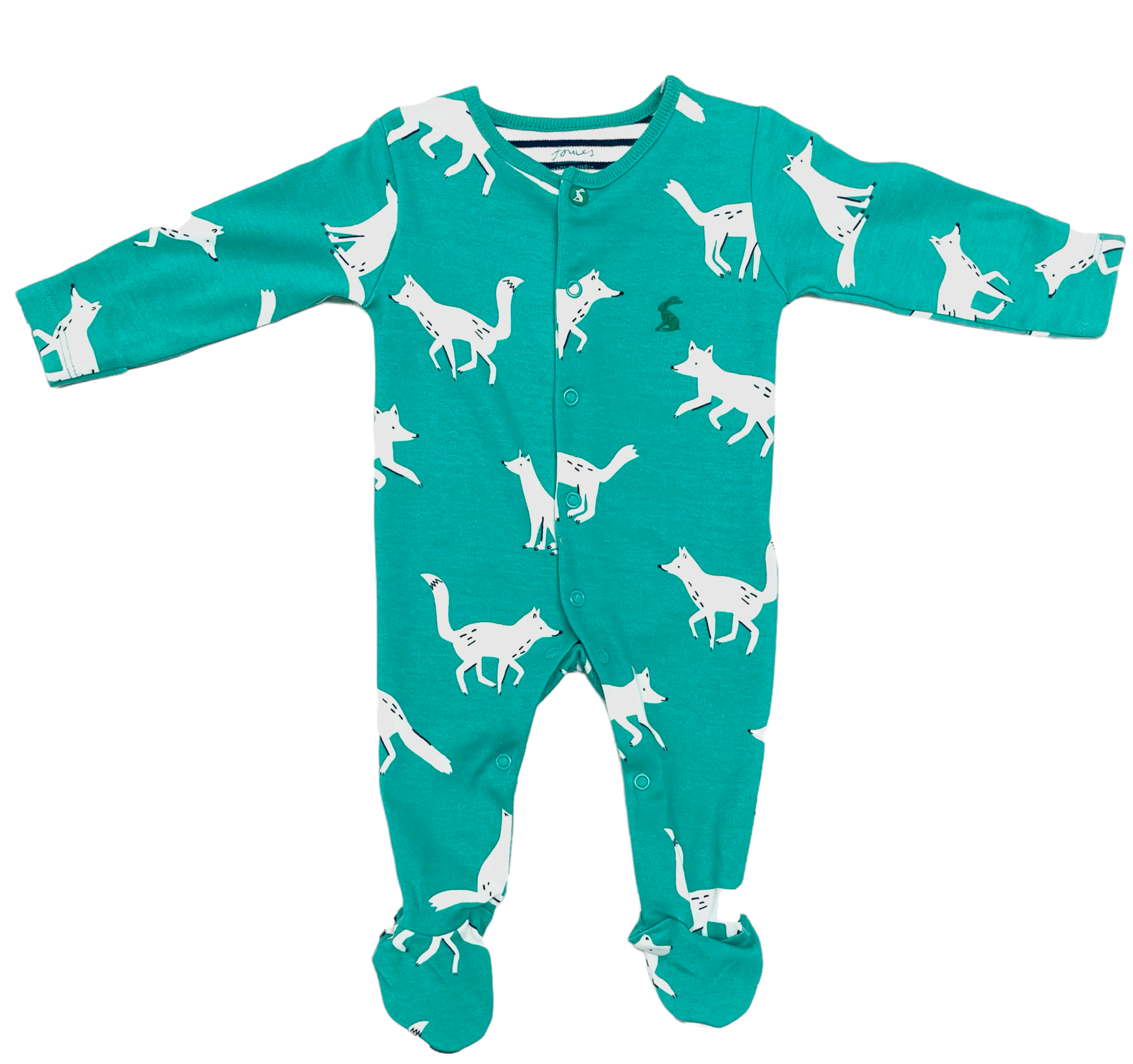 Joules Green Fox Elmley Babygro