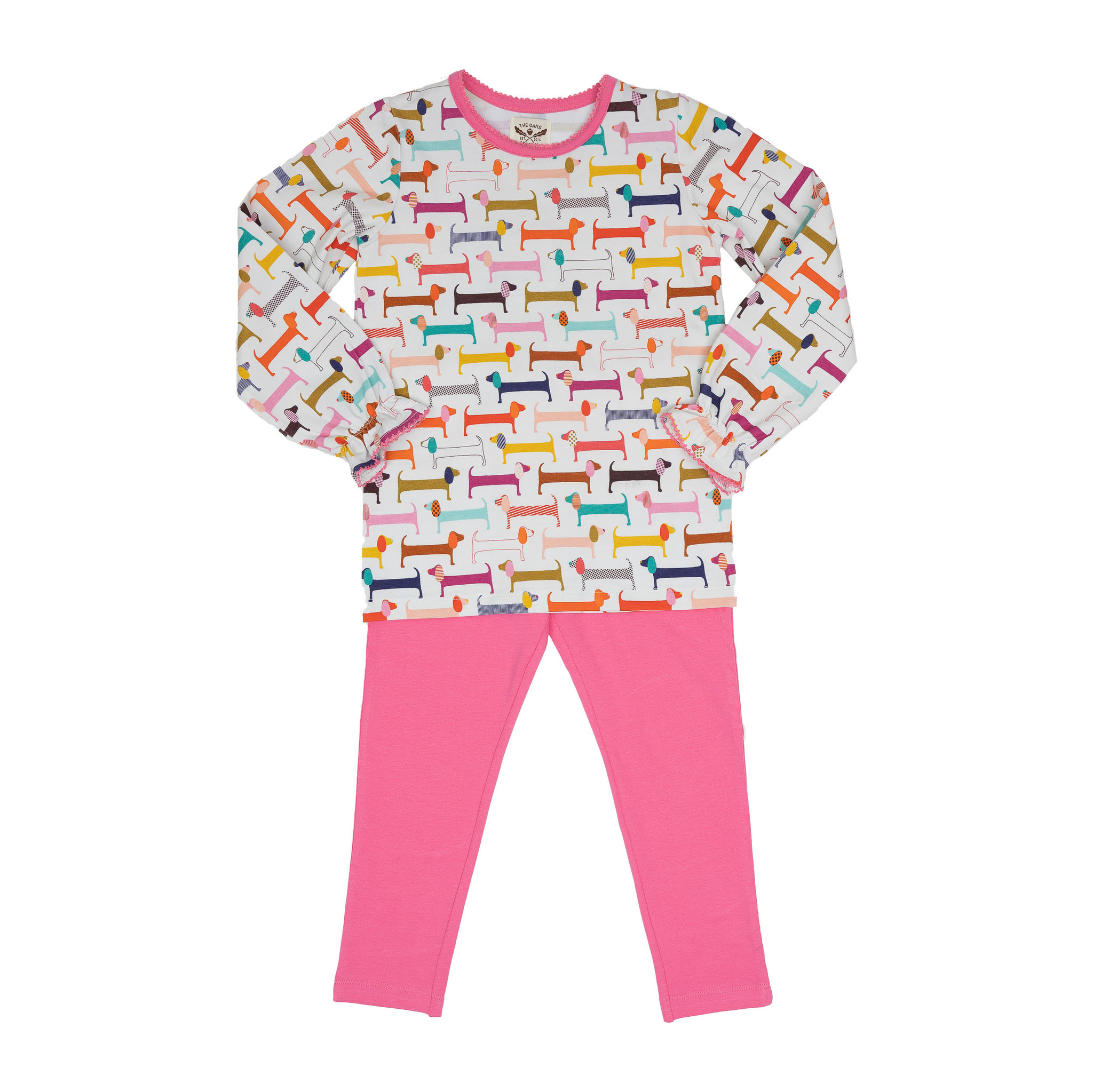 The Oaks Apparel Mary Reese Preppy Dog Legging Set