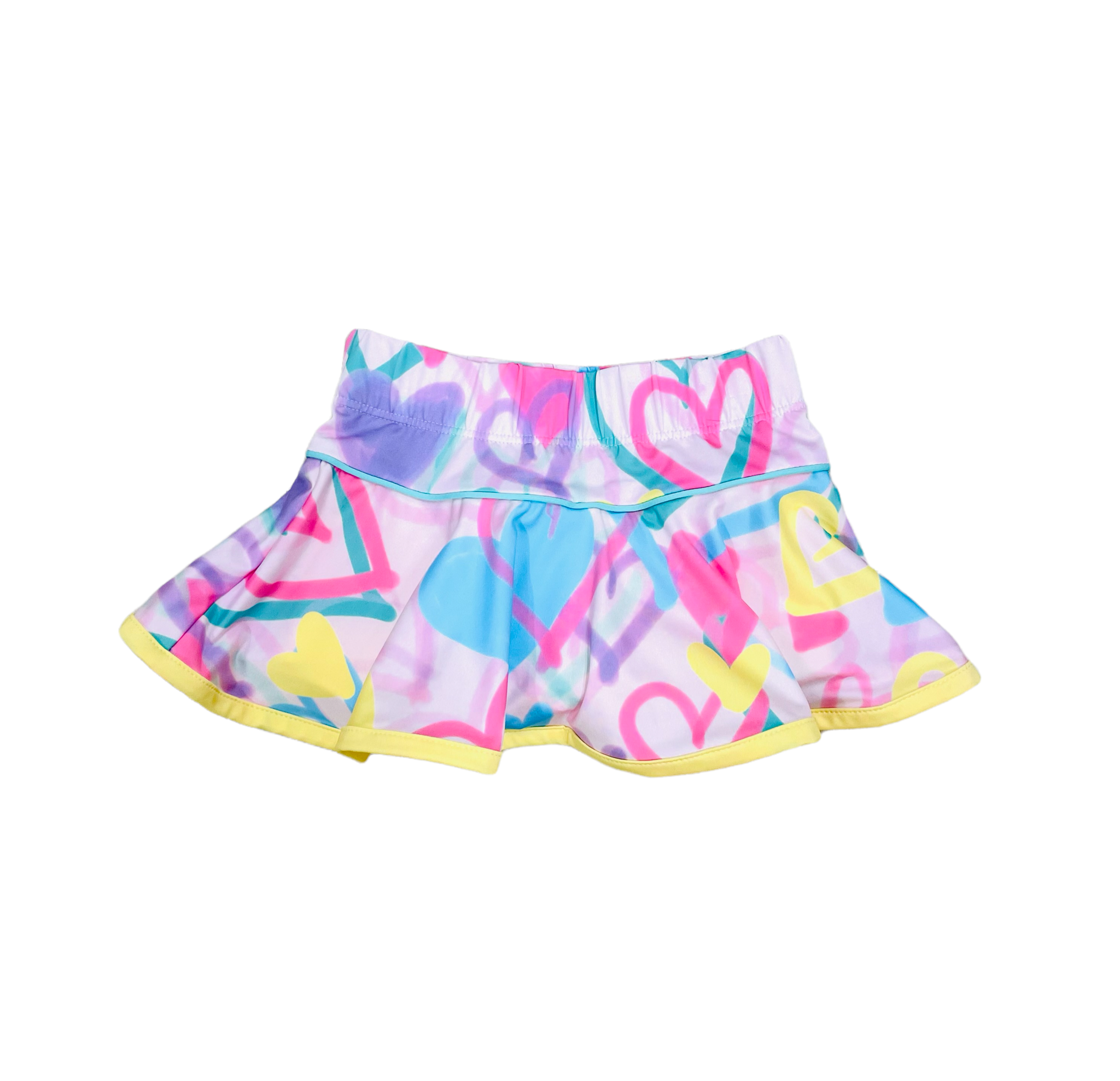 Set Athleisure Heart Print Quinn Skort