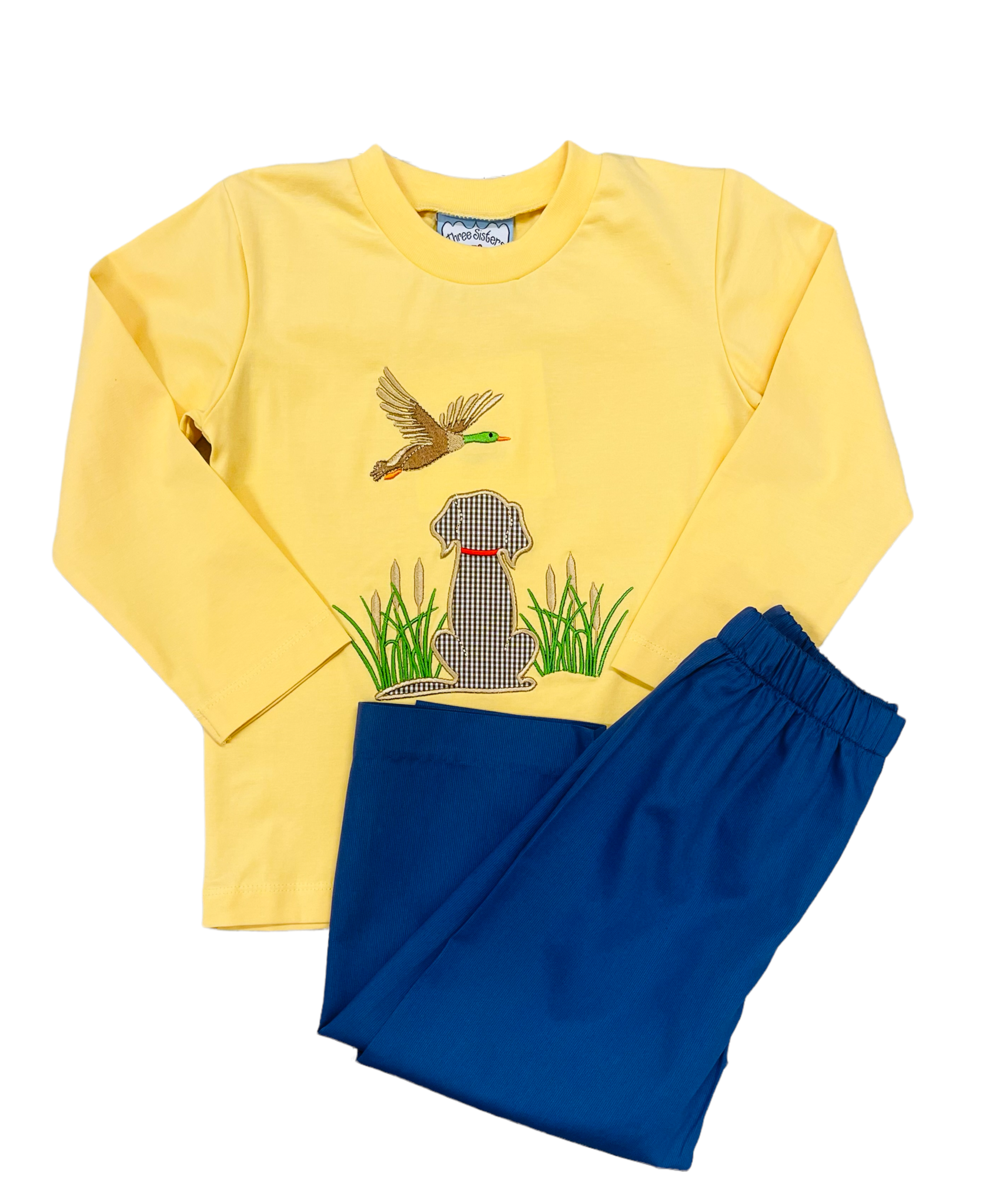 Three Sisters Duck Hunting Applique Pant Set