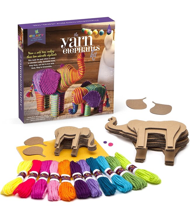 Craft-Tastic Yarn Elephants