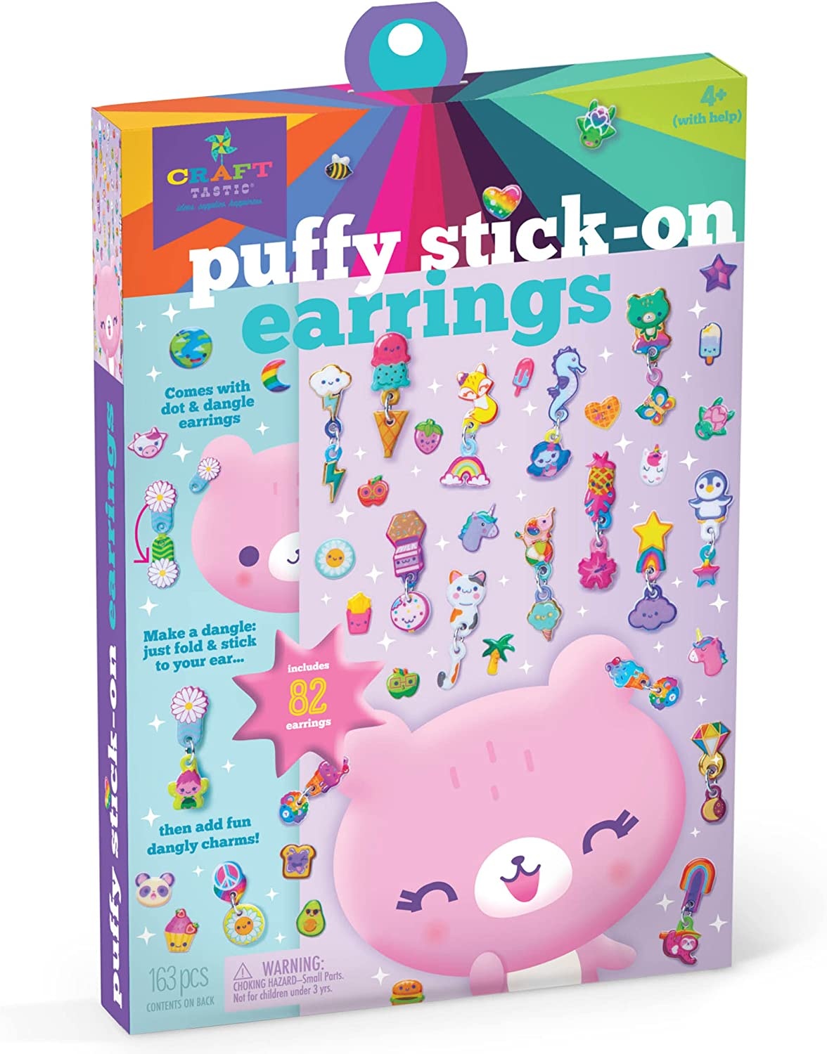 Ann Williams Craft-Tastic Puffy Stick On Earrings